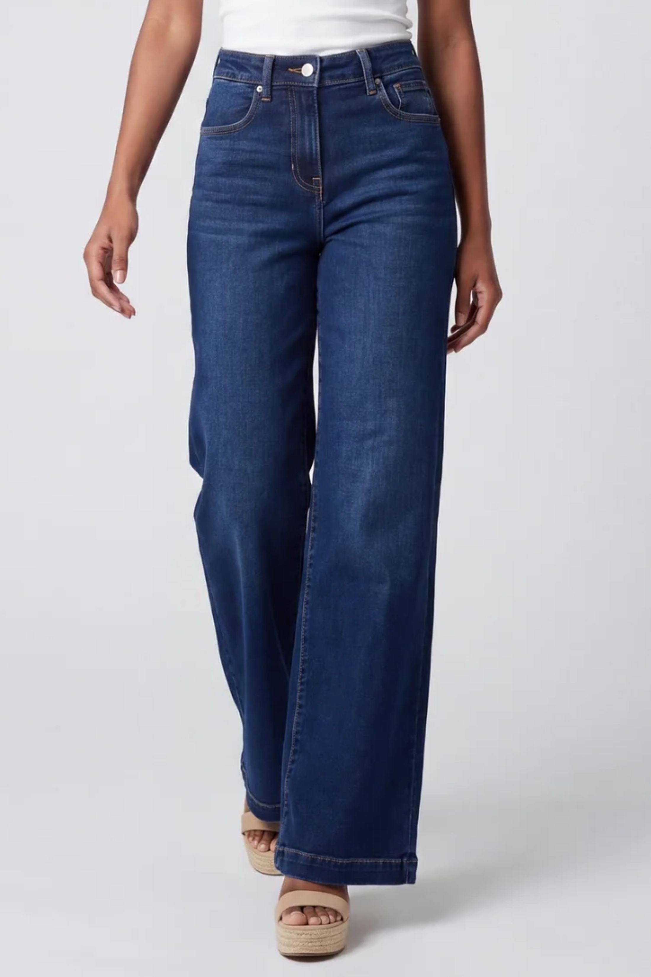 Violet High Rise Wide Leg Jeans