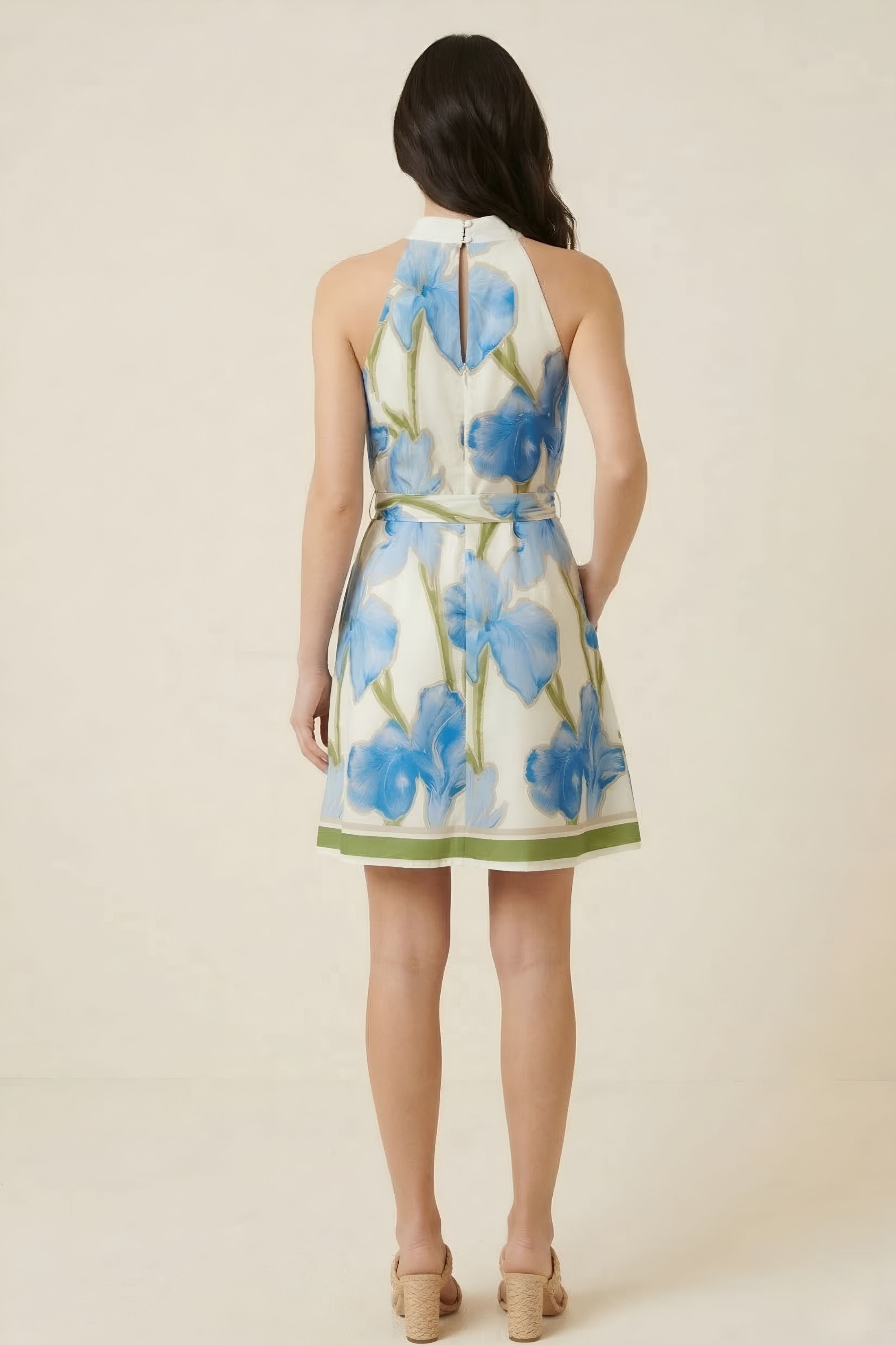 Kamryn Halter Printed Mini Dress