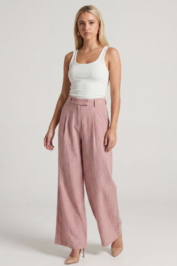 Bella Wide Leg Linen Pant