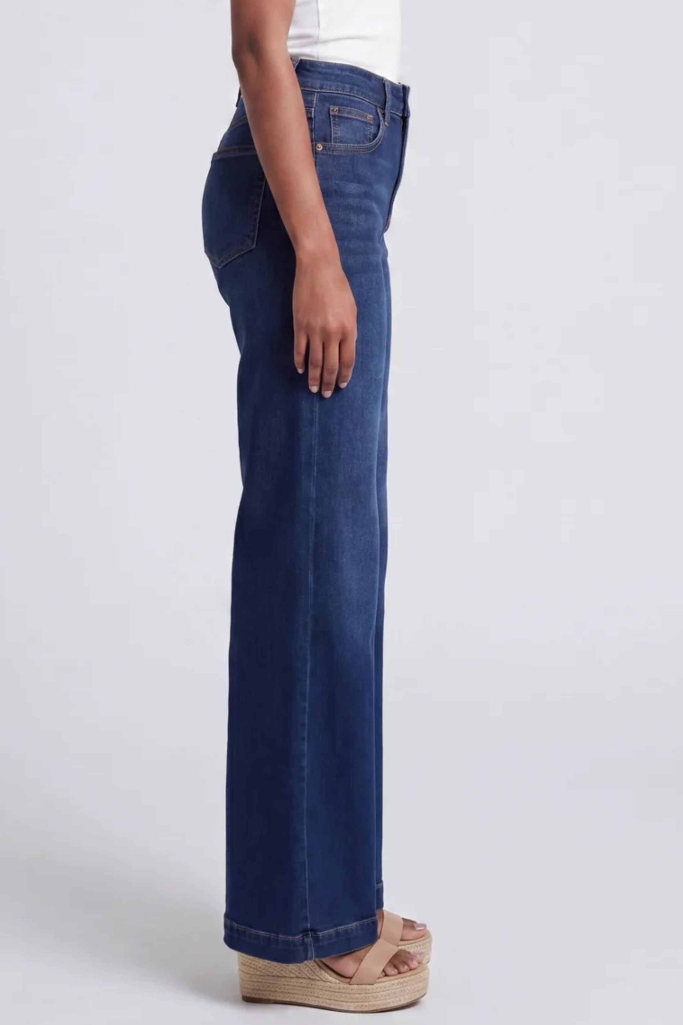 Violet High Rise Wide Leg Jeans