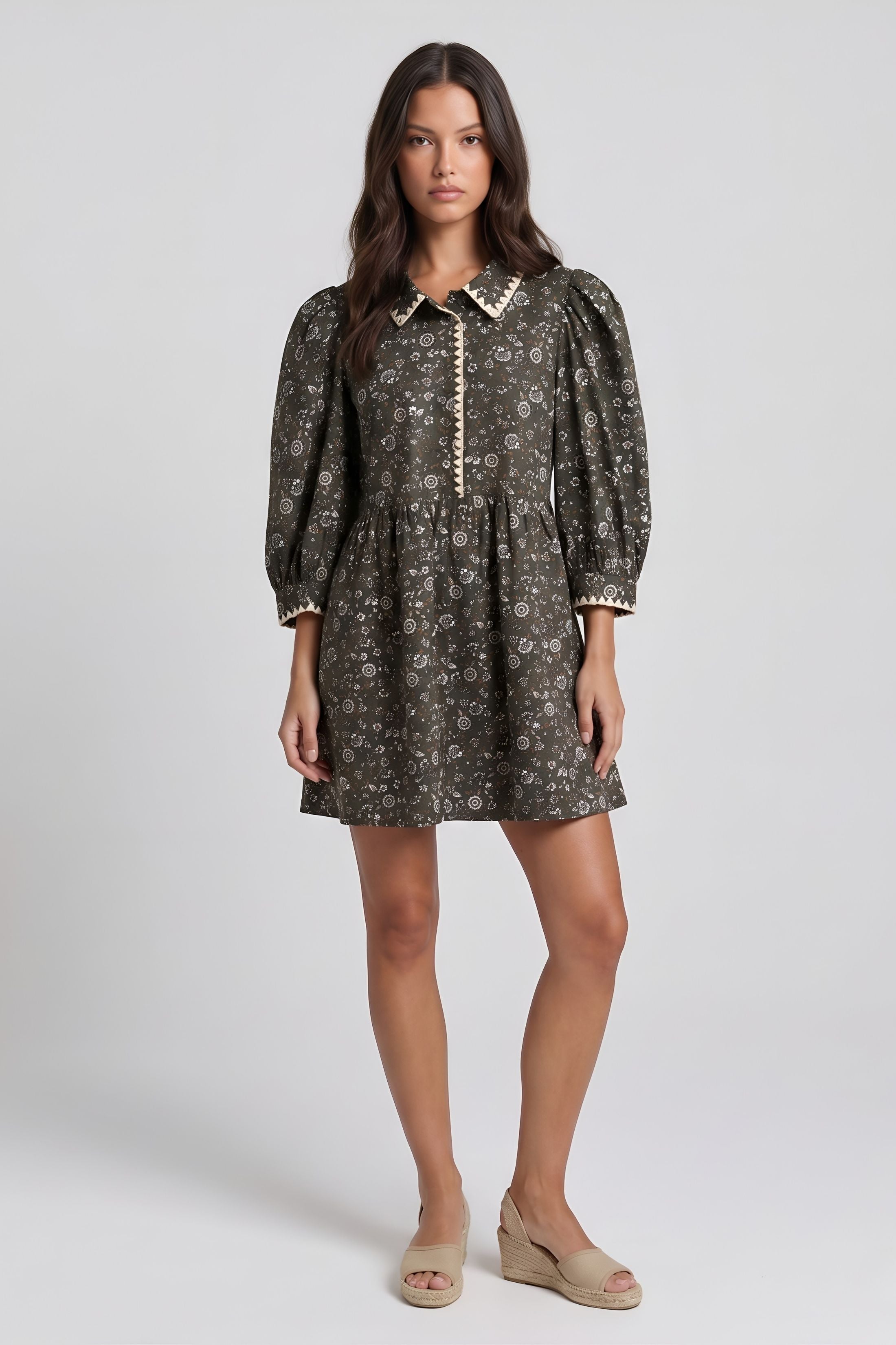 Iris Collared Mini Dress