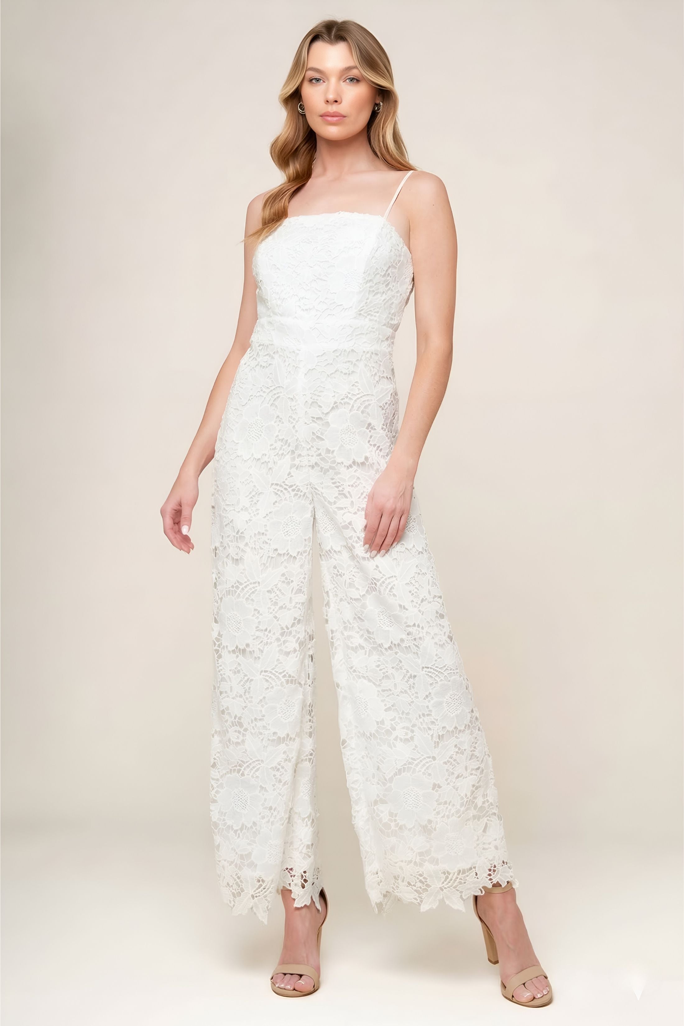 Josie Lace Sleeveless Jumpsuit