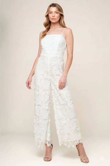 Josie Lace Sleeveless Jumpsuit