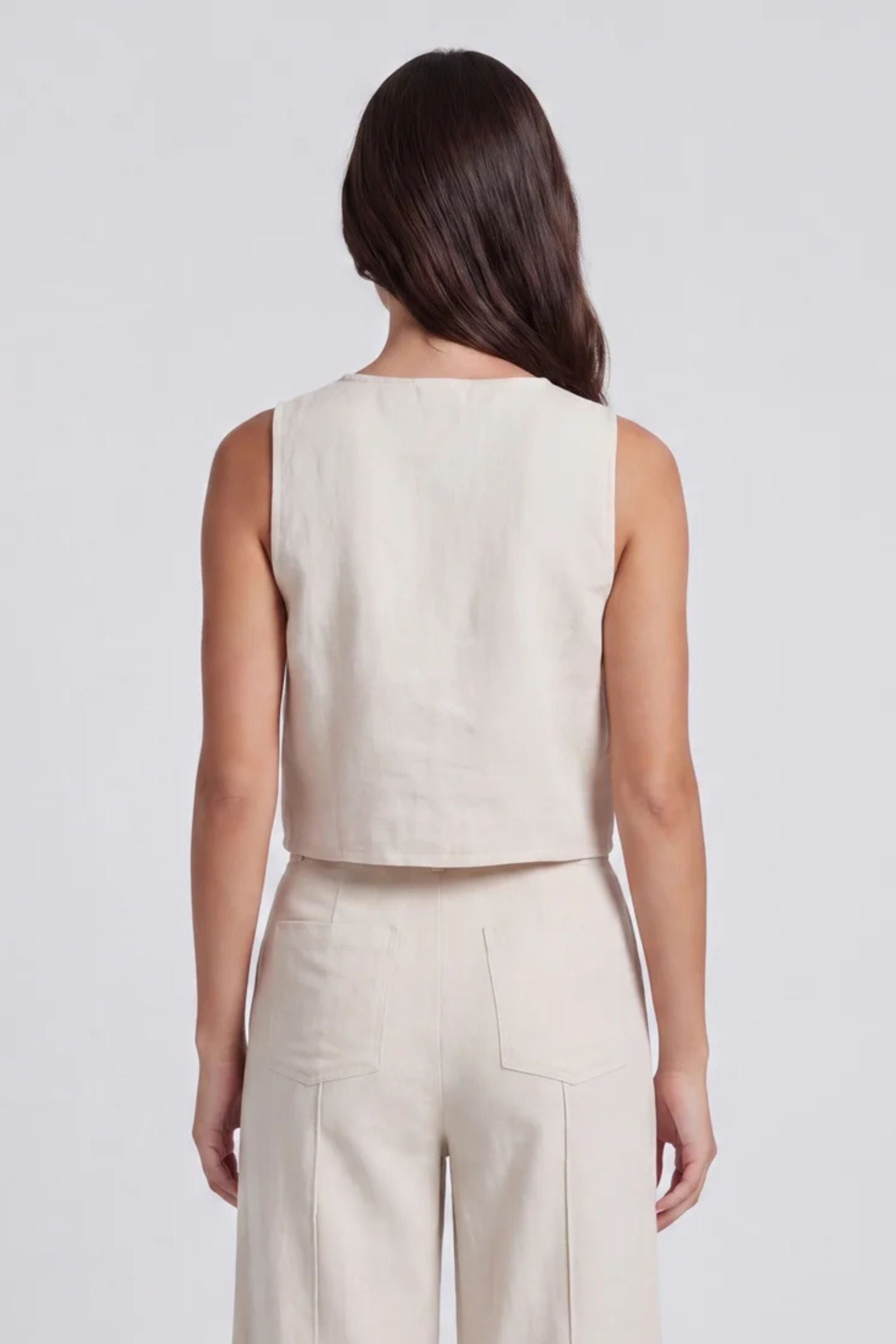 Kaylor Button Up Sleeveless Top