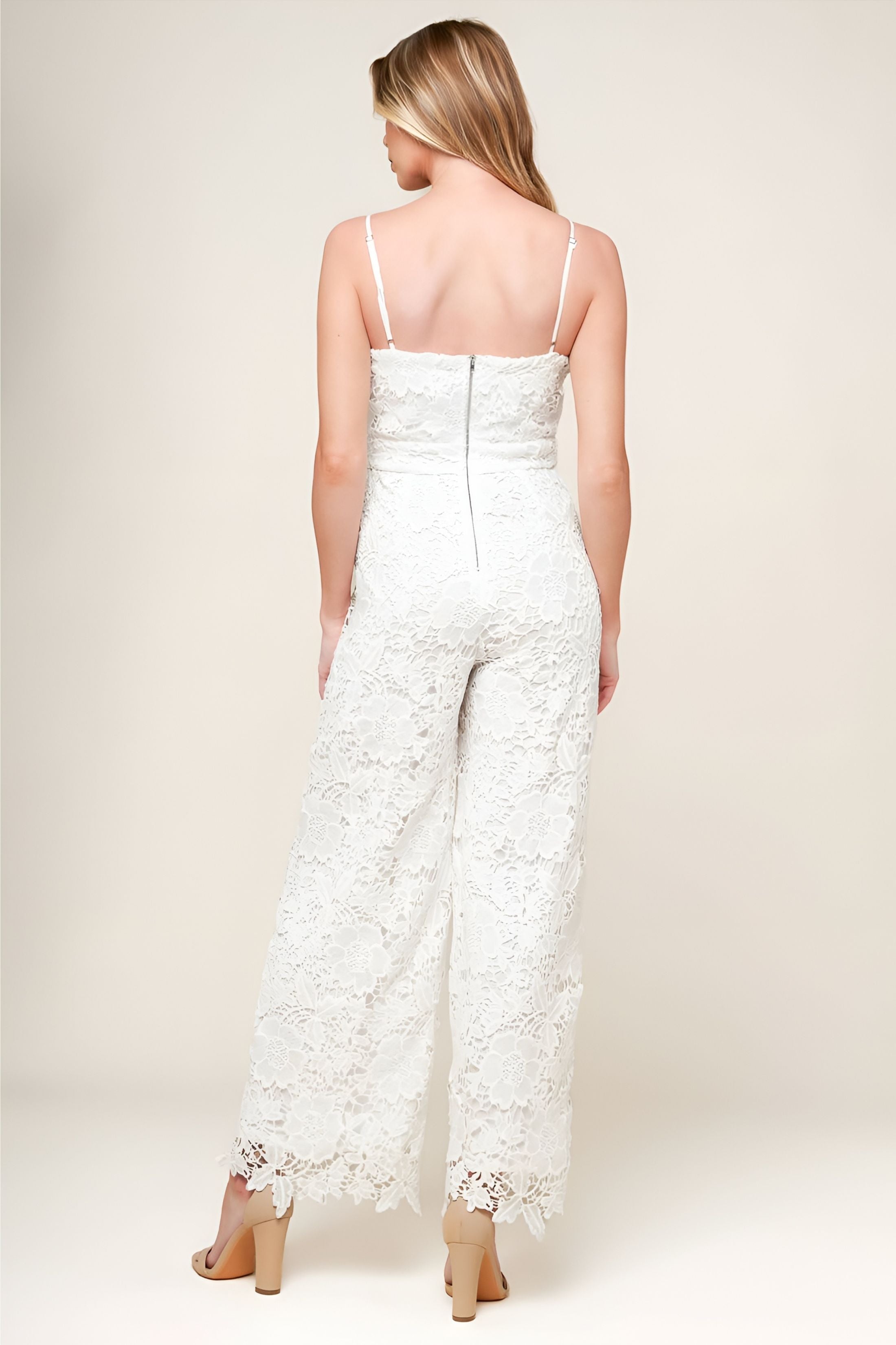 Josie Lace Sleeveless Jumpsuit