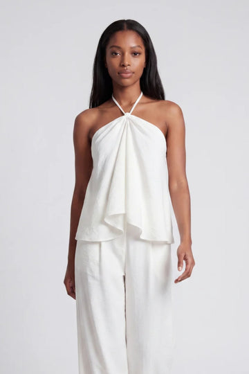 Kelsey Linen Halter Tank