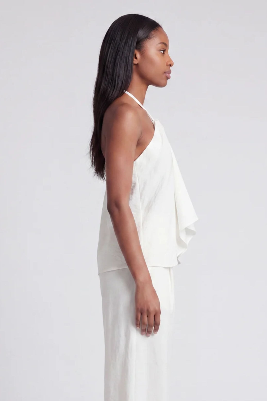Kelsey Linen Halter Tank