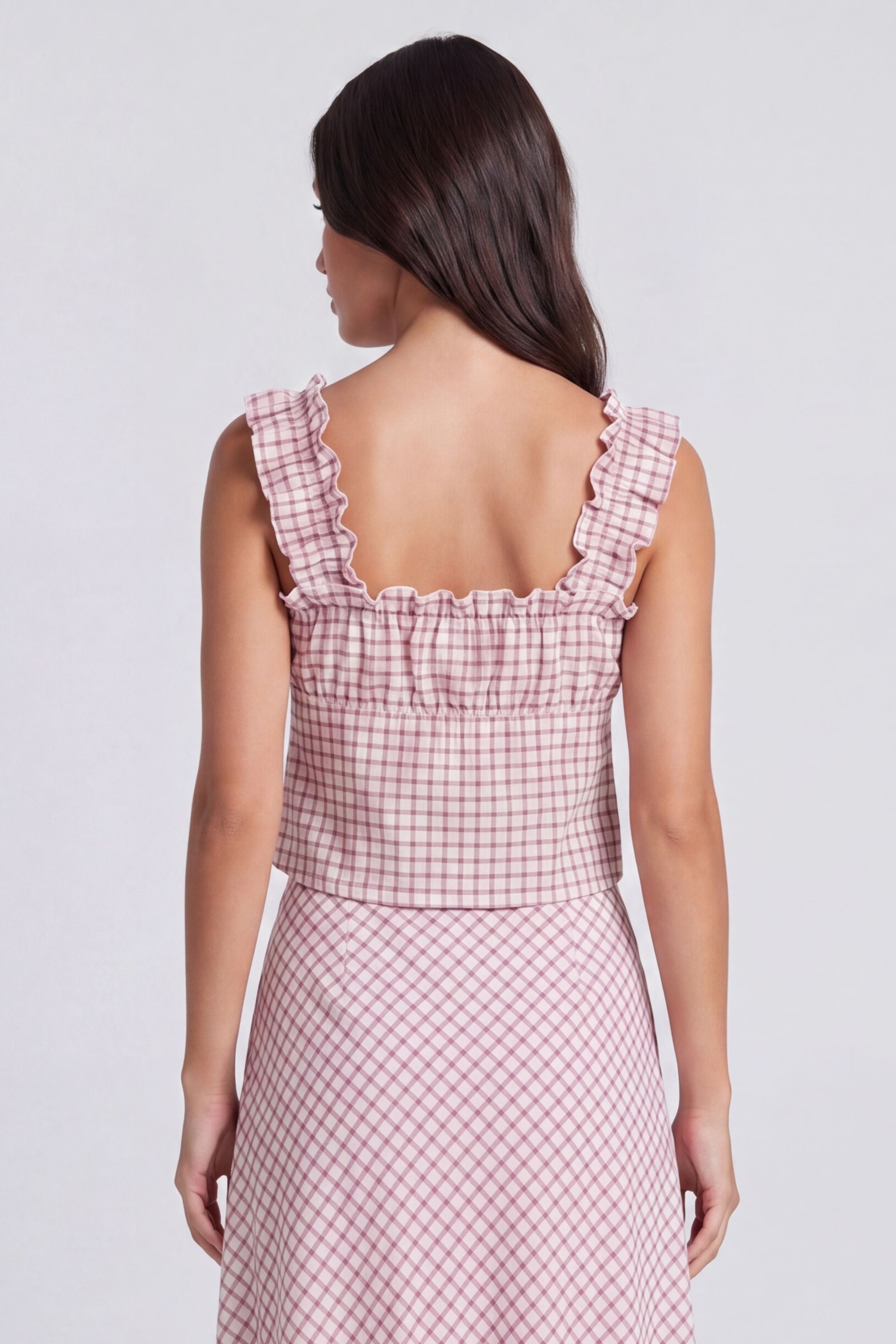 Annaston Lace Up Ruffle Top