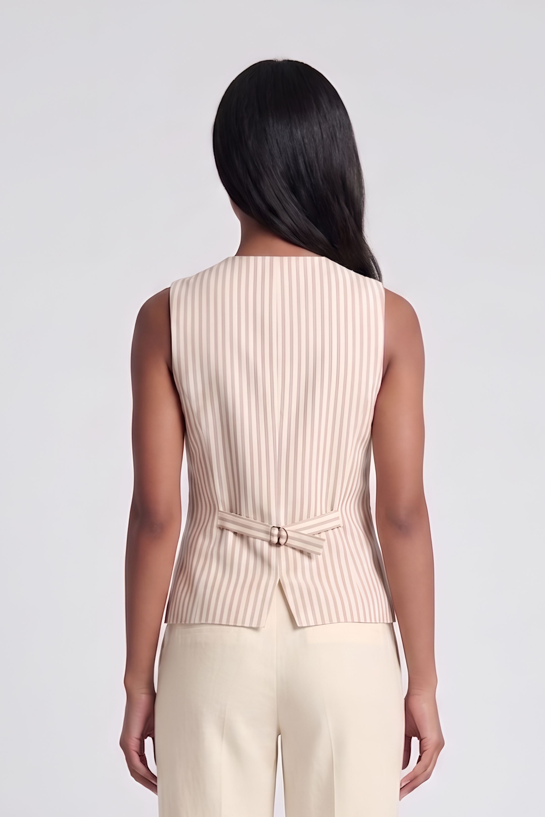 Baron Button Up Sleeveless Top
