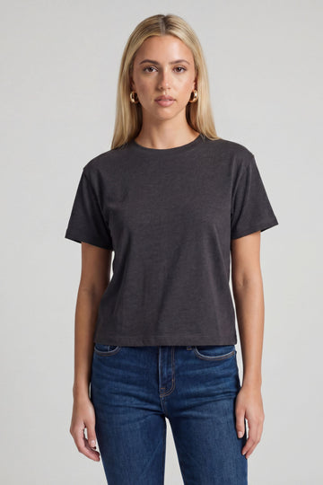 Haley Cotton Crew Neck Short Sleeve T-shirt