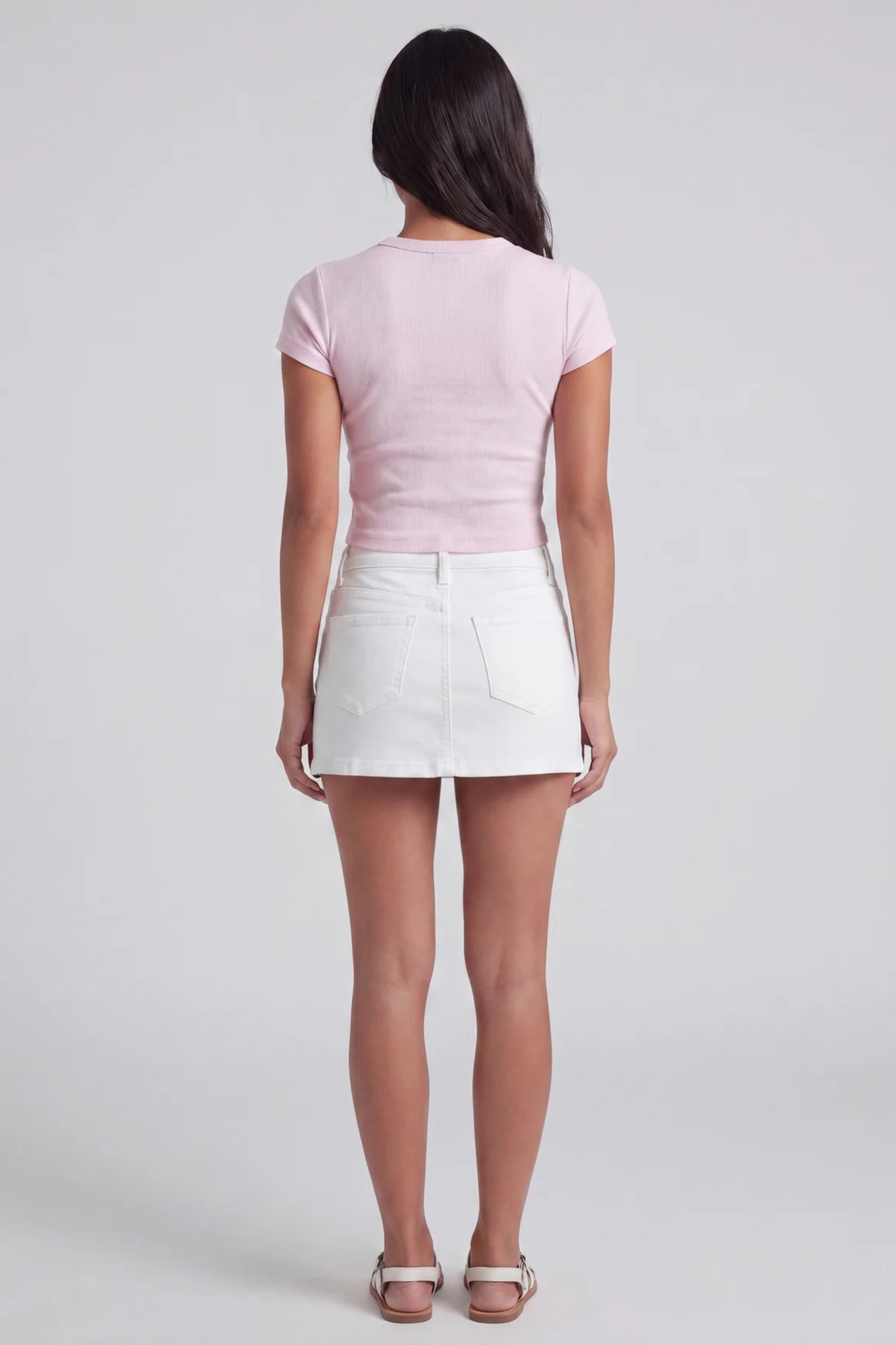 Morgan Denim Mini Skort