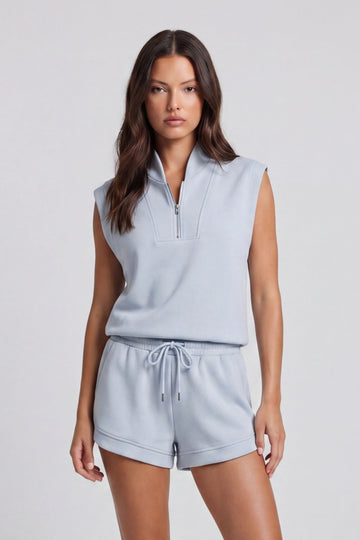 Ivy Modal Blend Zip Up Top