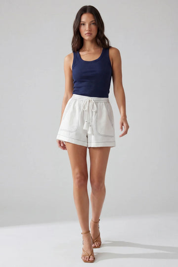 Rebecca Lined Pocket Drawstring Shorts