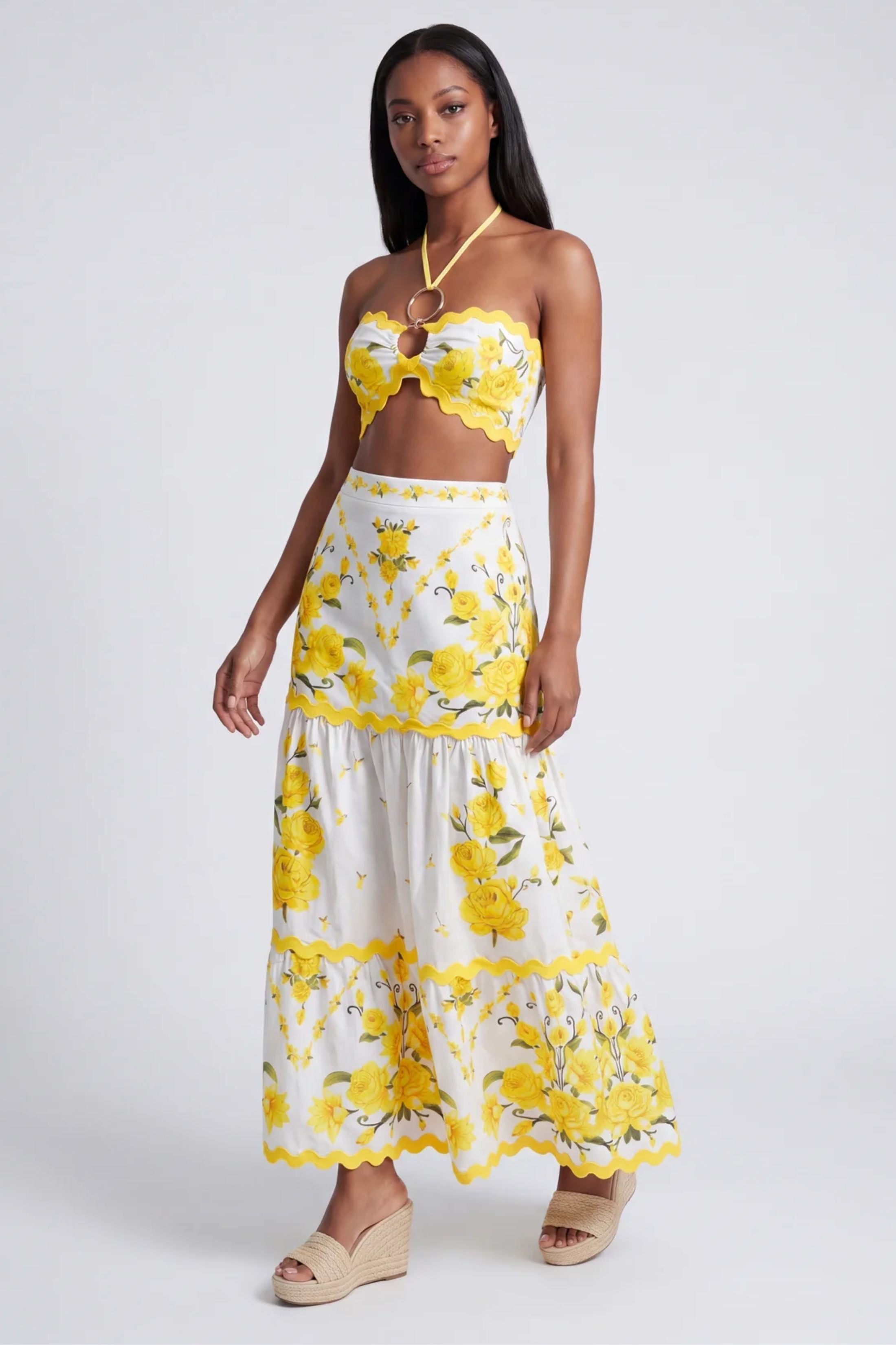 Genesis Halter Neck Smocking Top