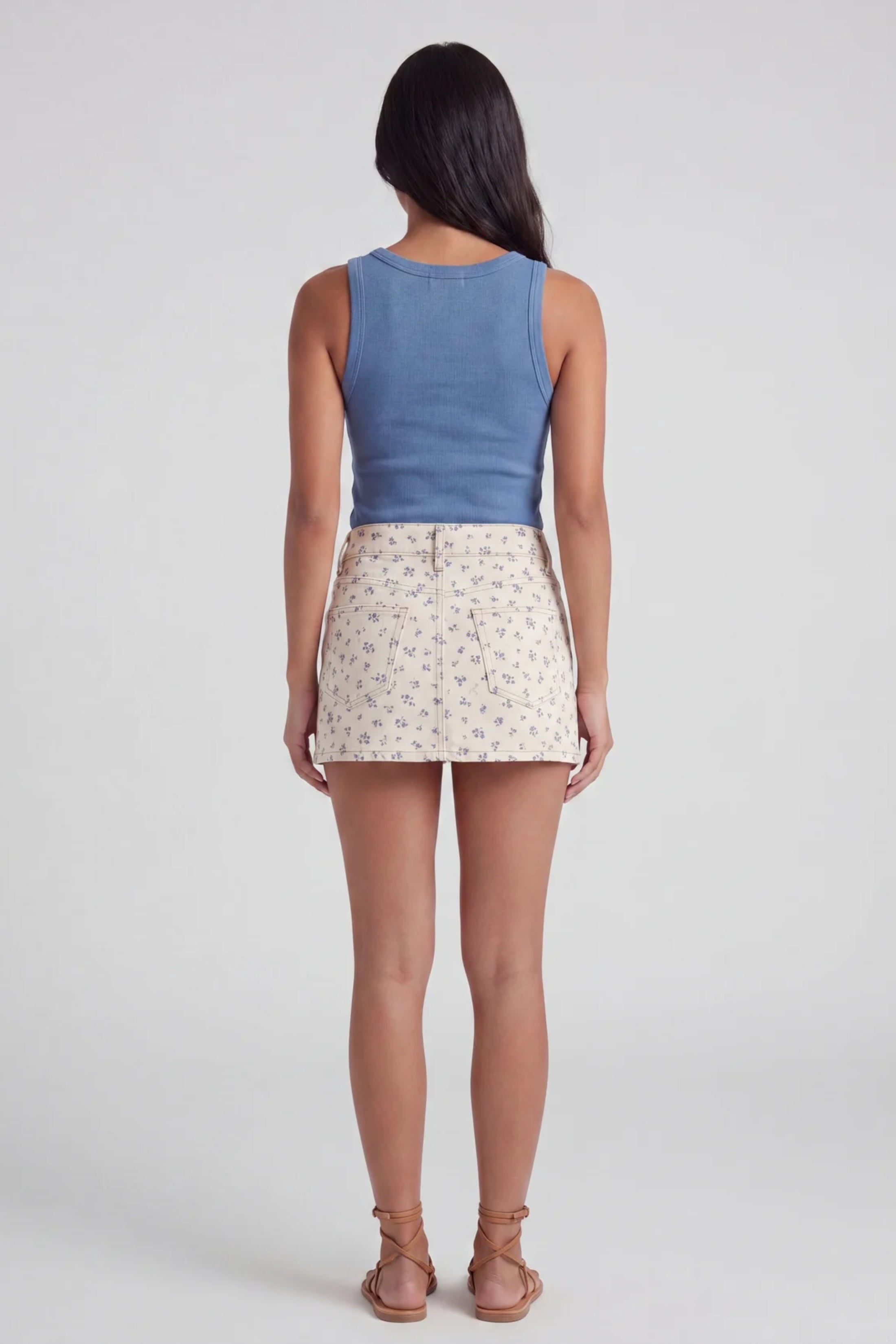 Morgan Denim Mini Skort