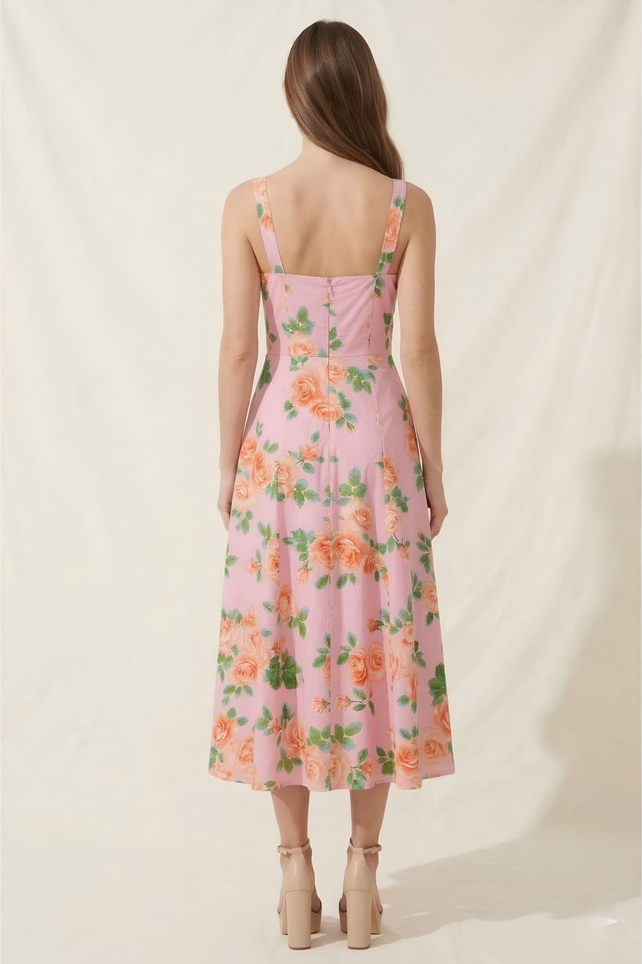 Marissa Printed Woven Midi Dress