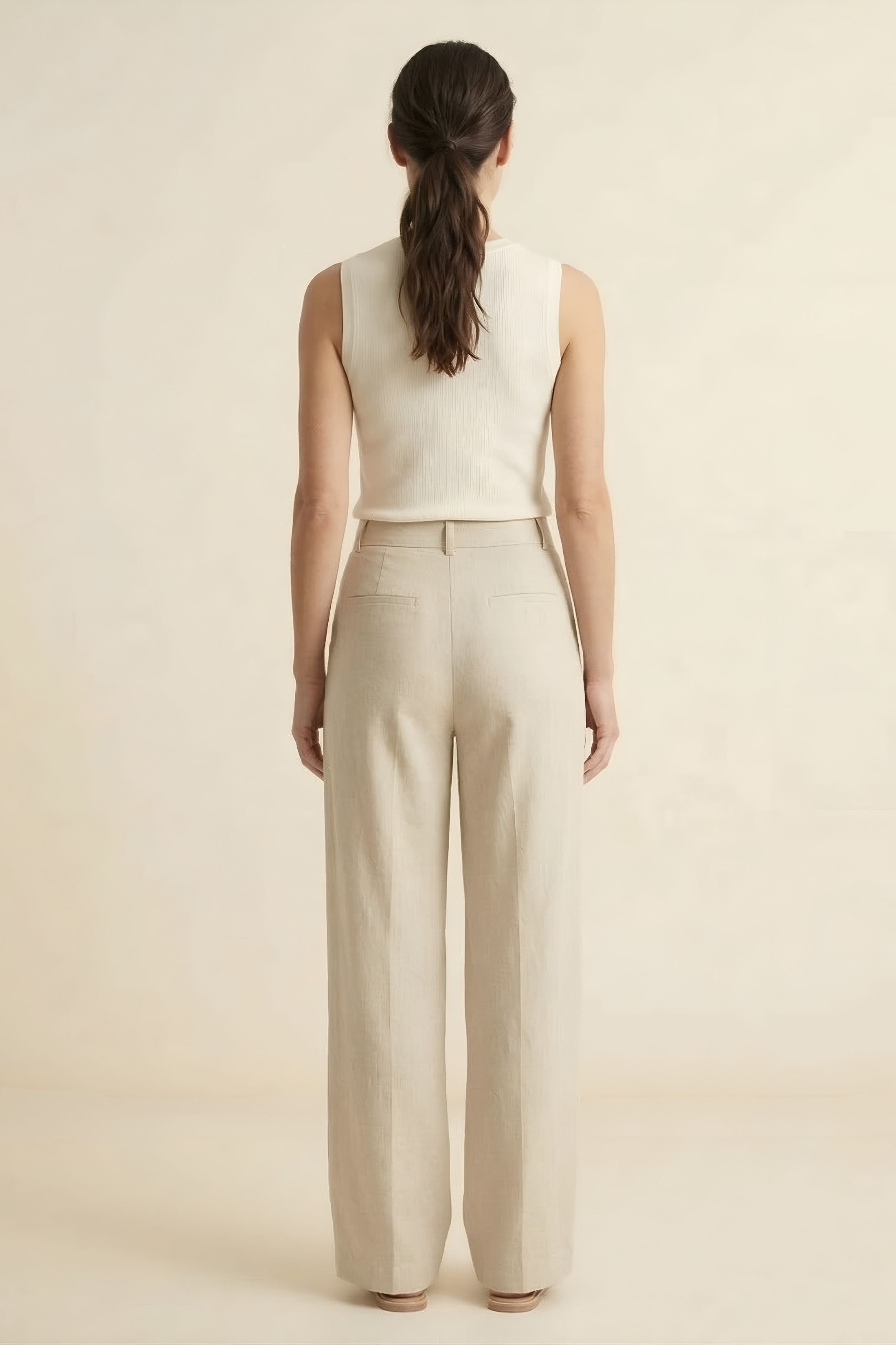 Micah Linen Blend Trousers