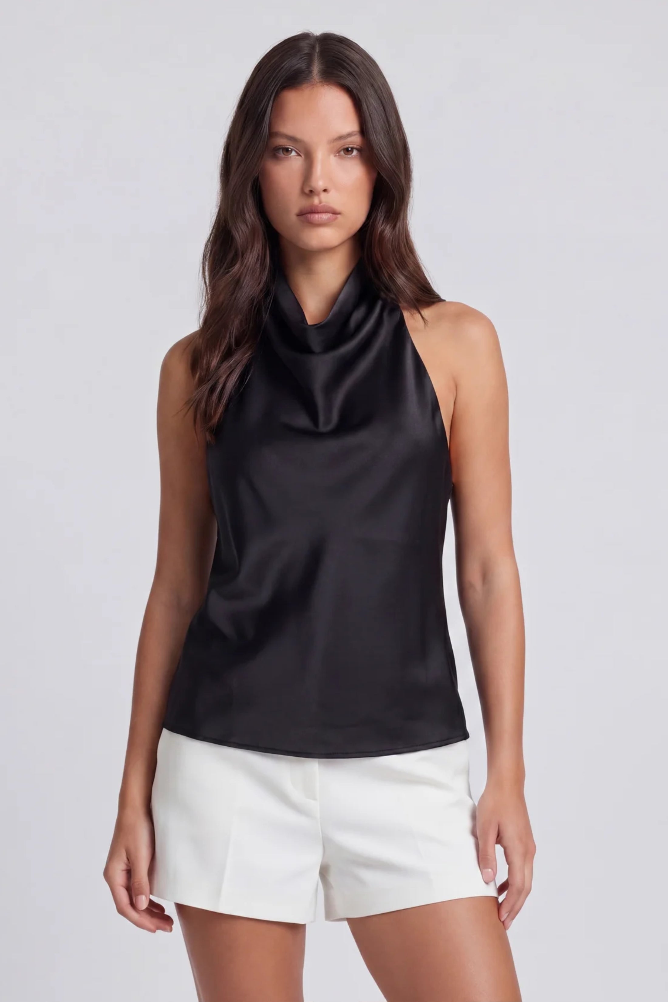 Brittany Satin Halter Top