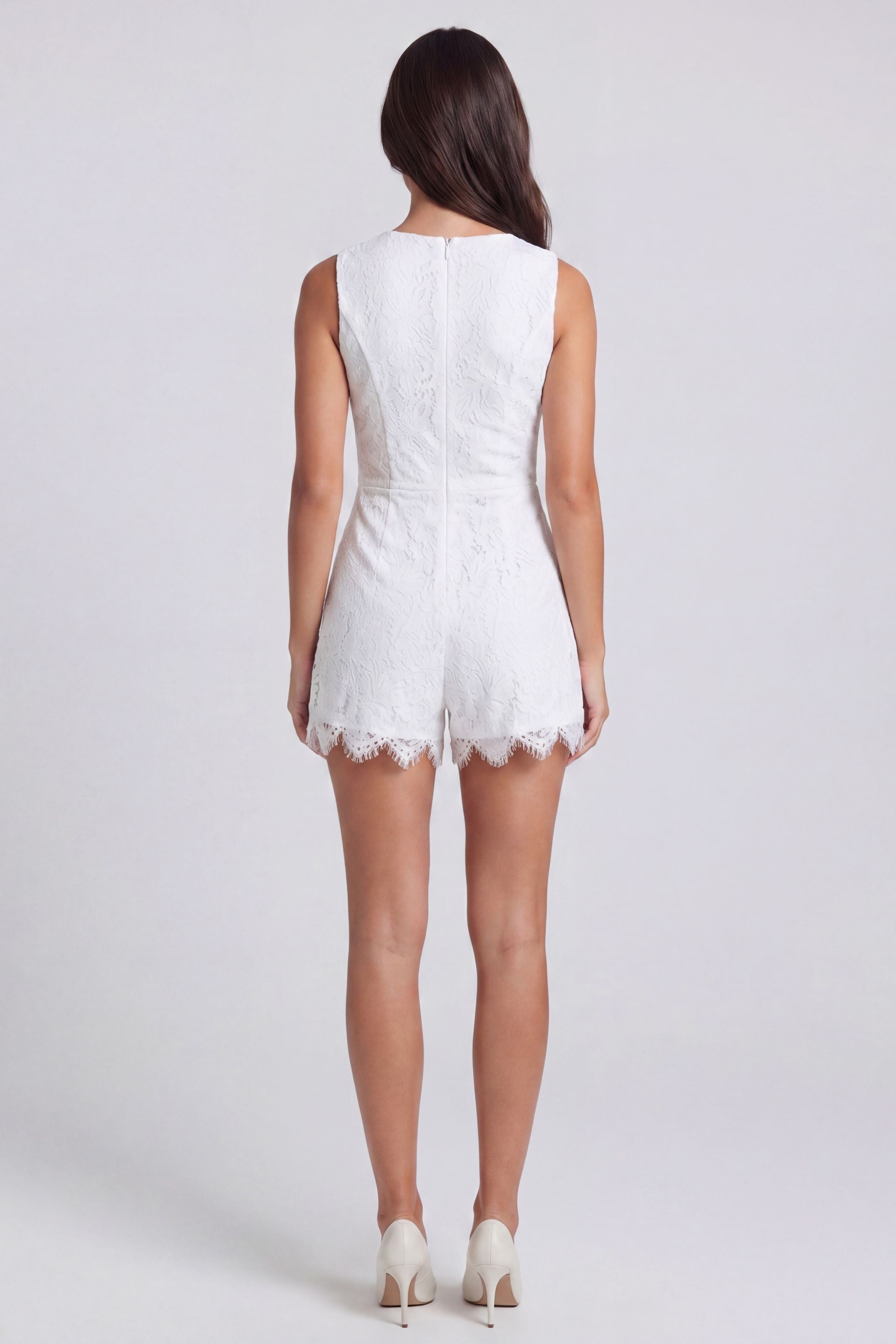 Kristen Lace Skort Romper