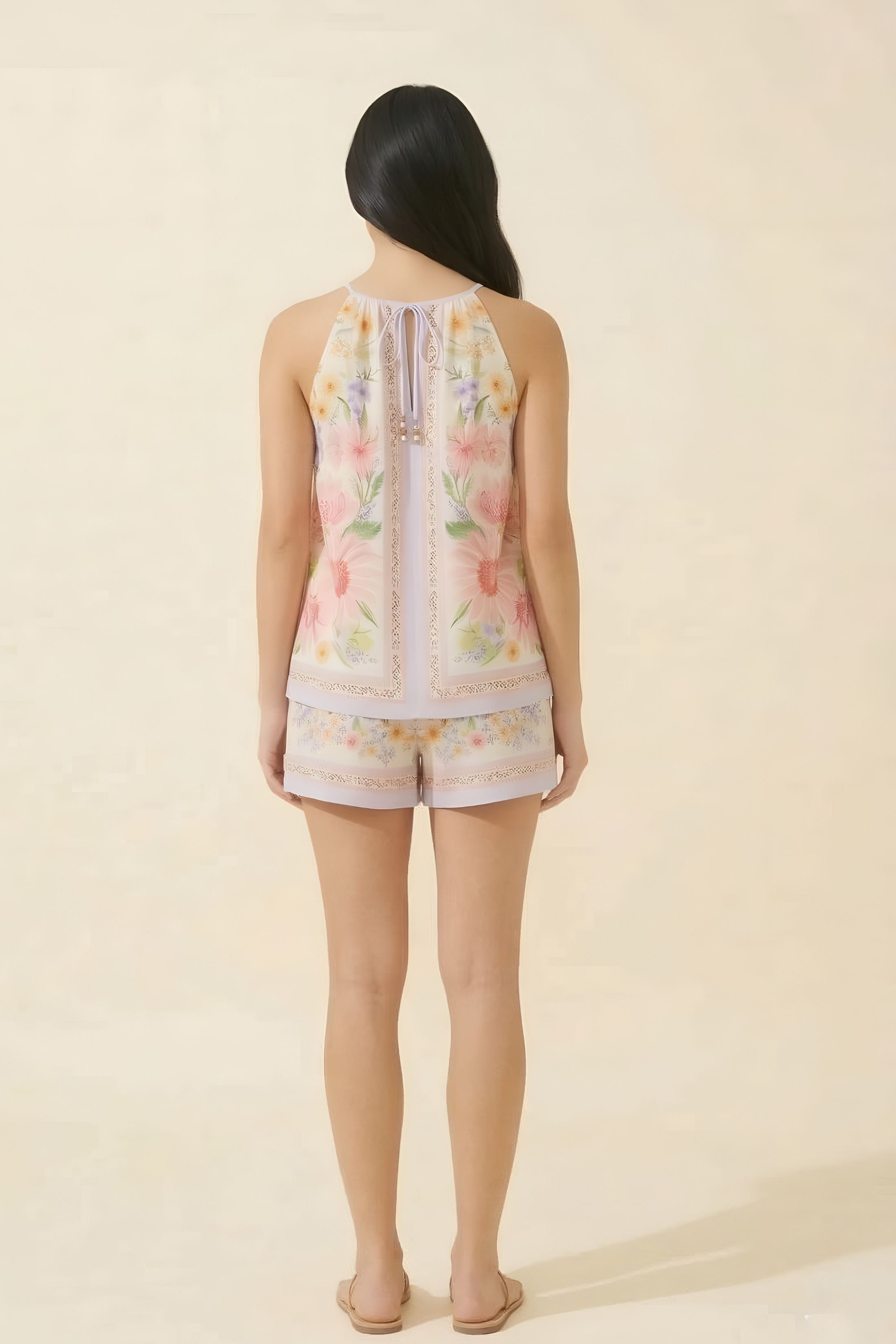 Claire Floral Print Shorts