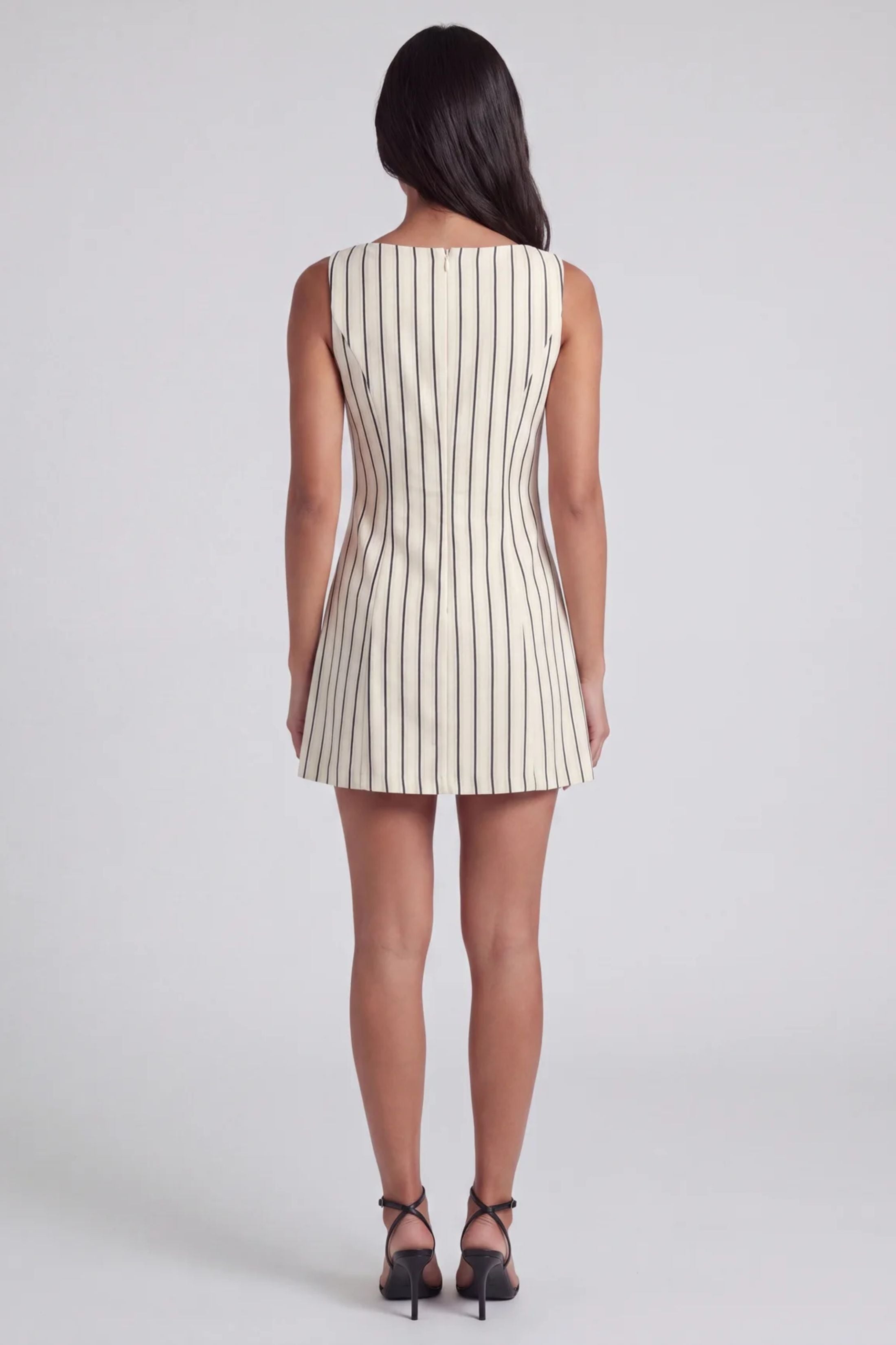 Natalie Boat Neck Fit & Flare Dress