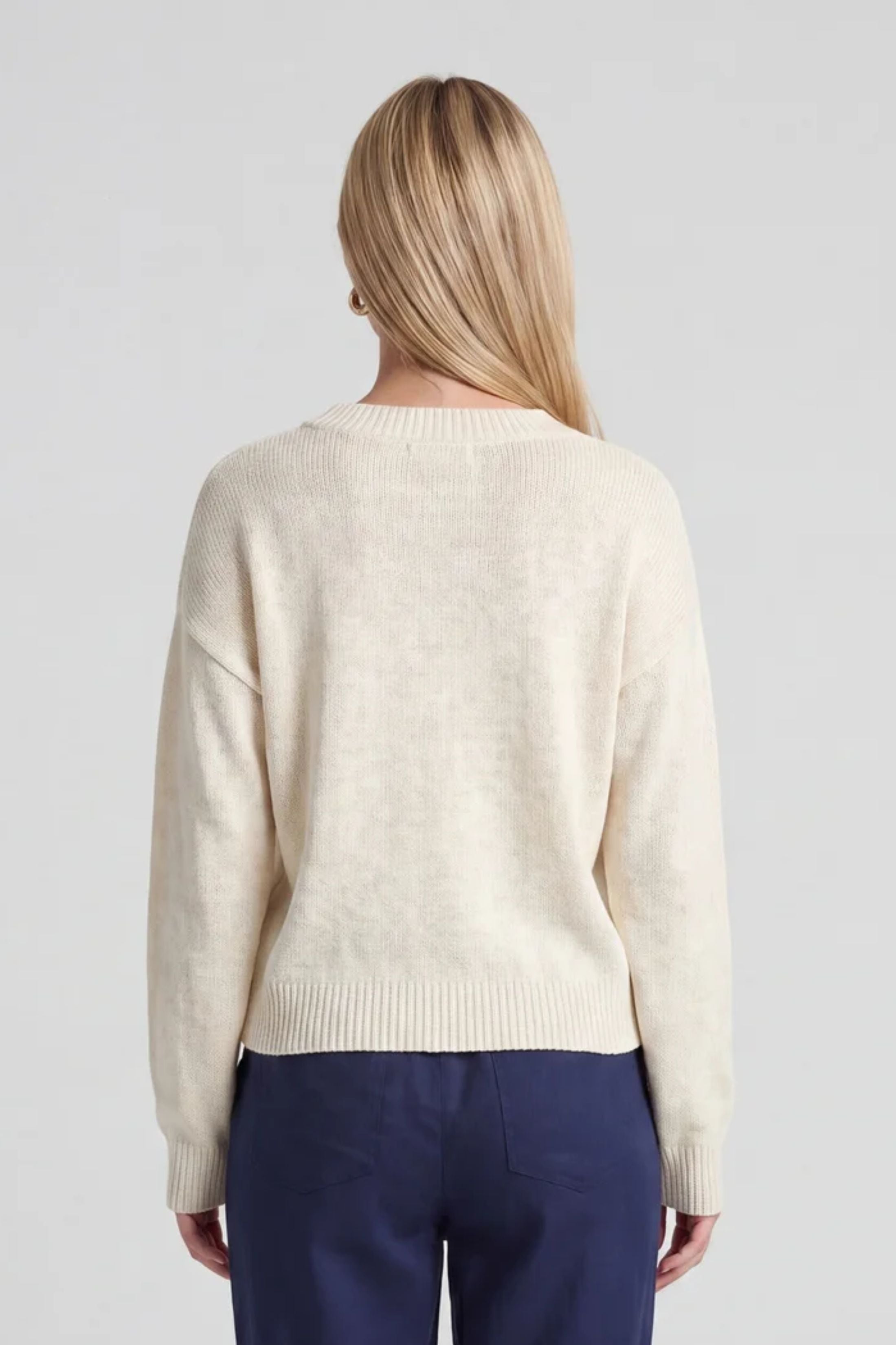 Blue Crab Slub Sweater