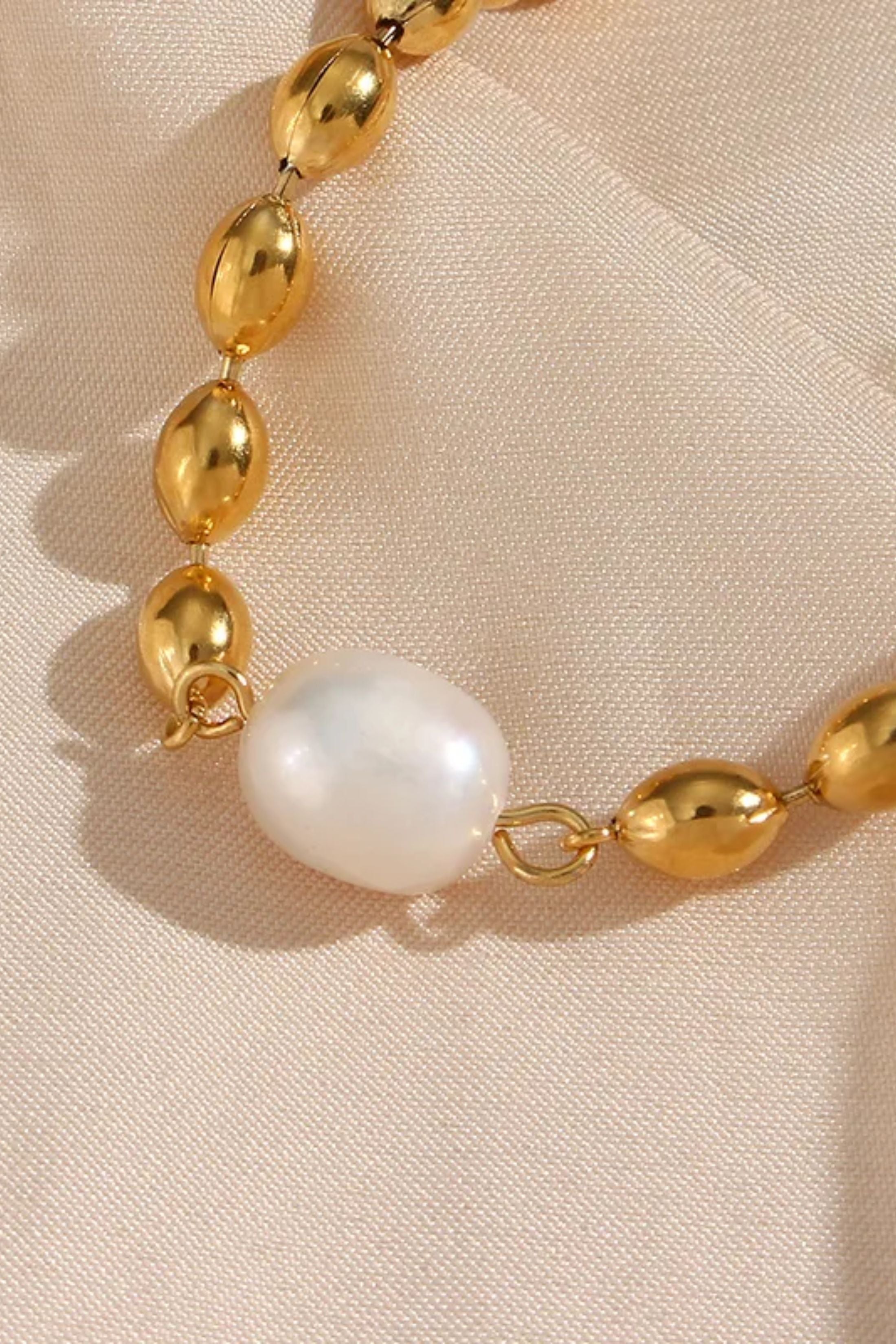 Riley Beaded Pearl Necklace