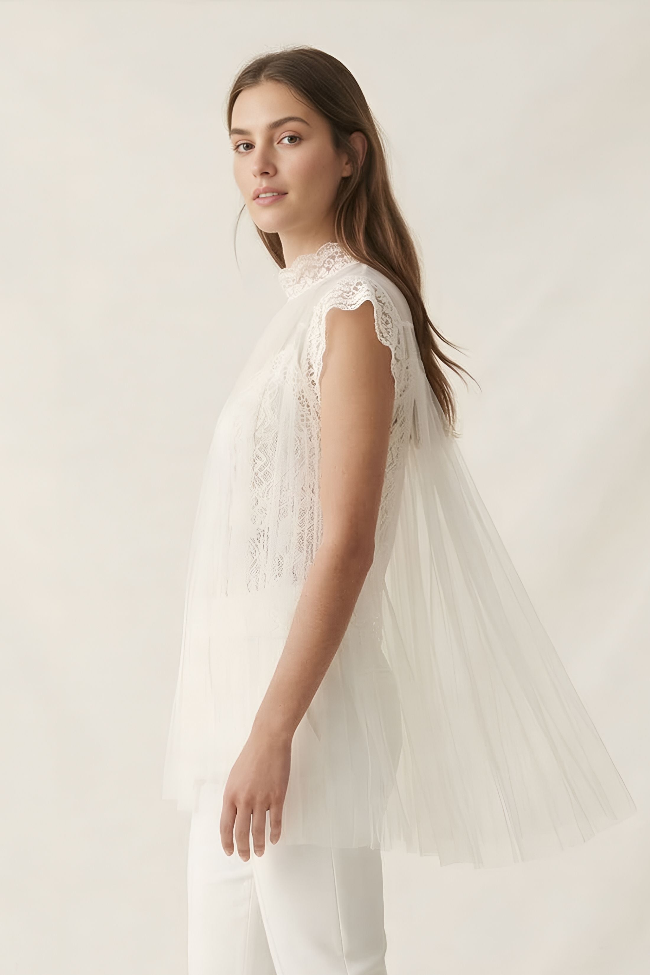 Samia Mesh Overly Lace Top
