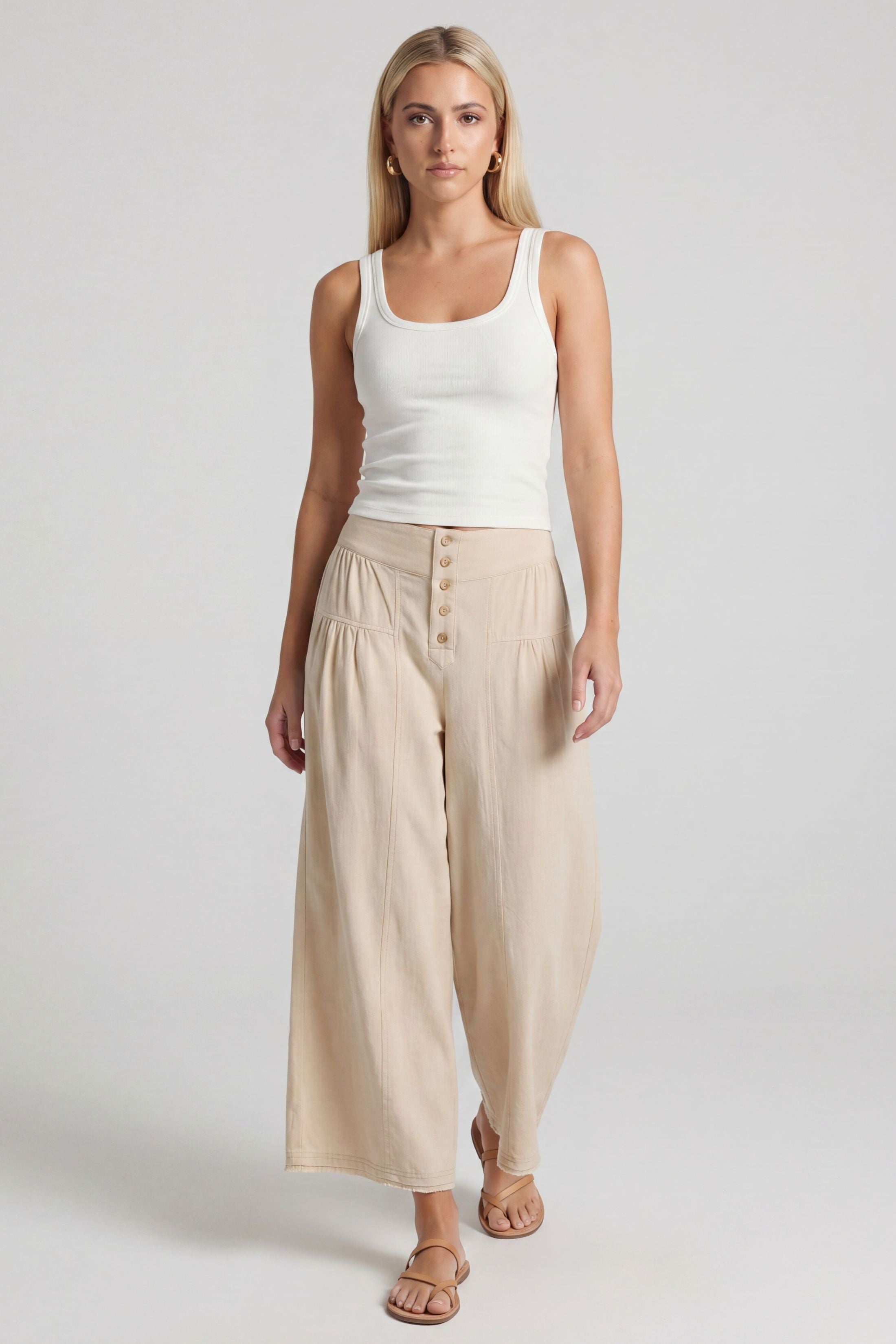 Yasmin High Waist Wide Leg Pant