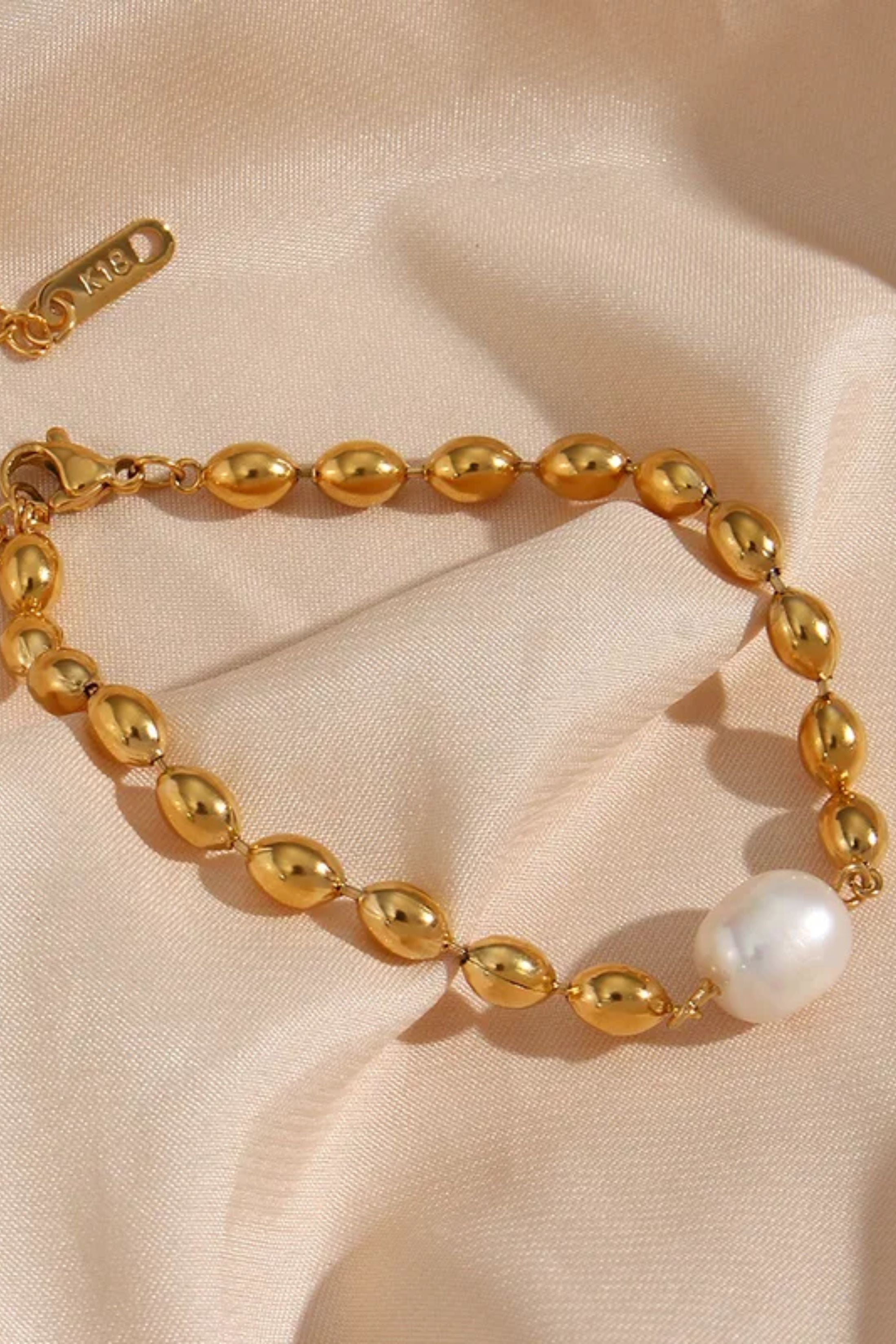 Riley Beaded Pearl Bracelet