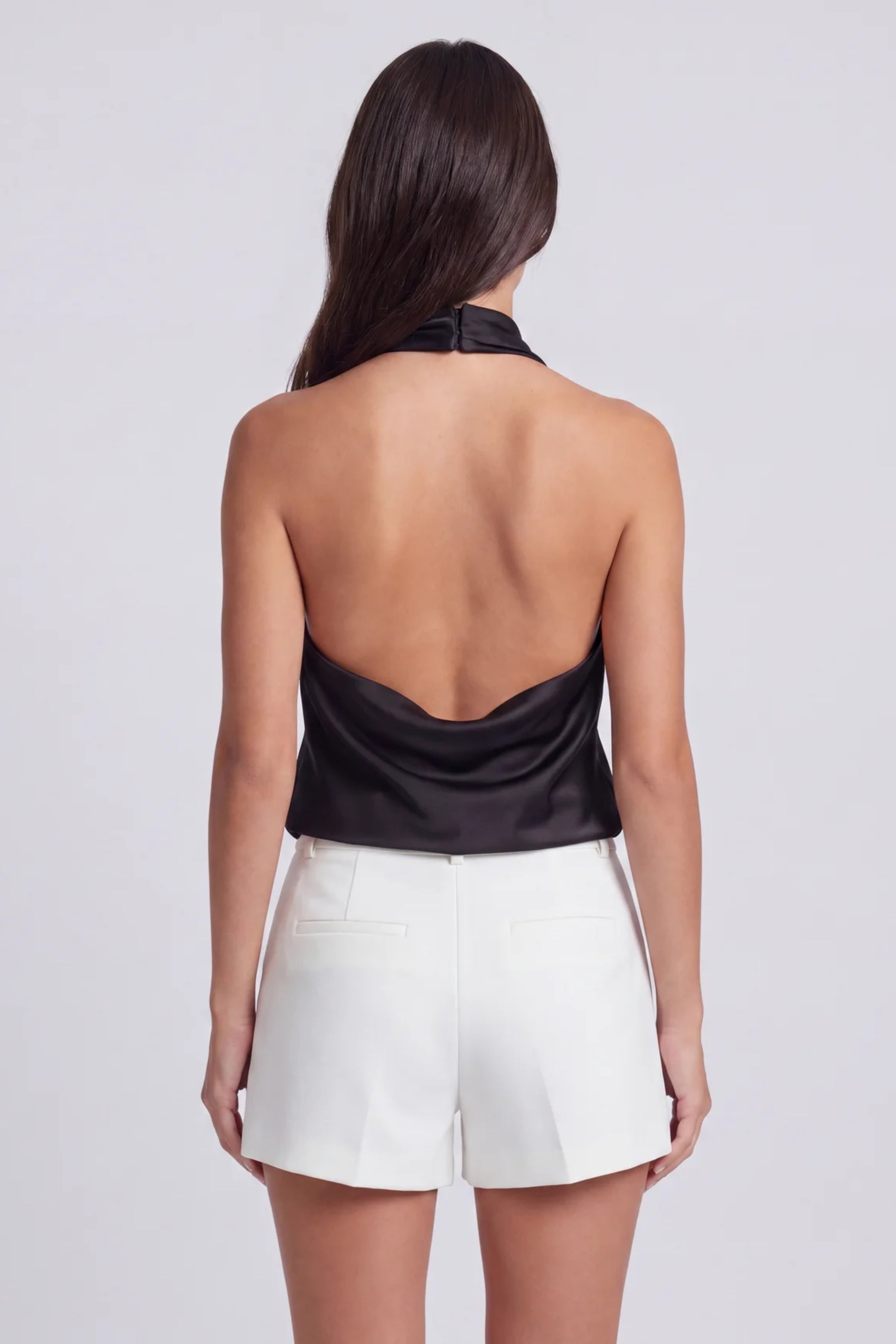 Brittany Satin Halter Top