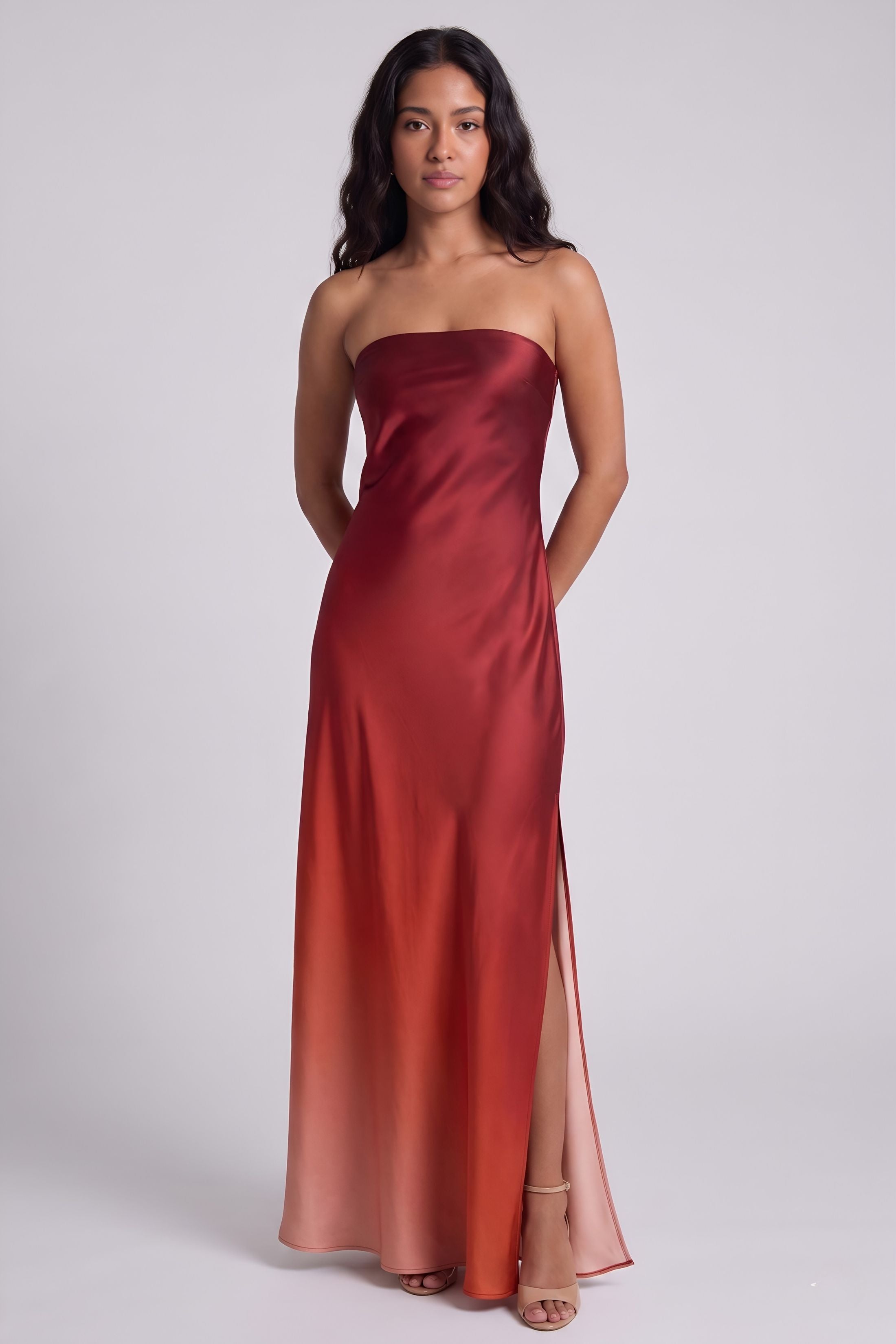 Cally Satin Maxi Dress