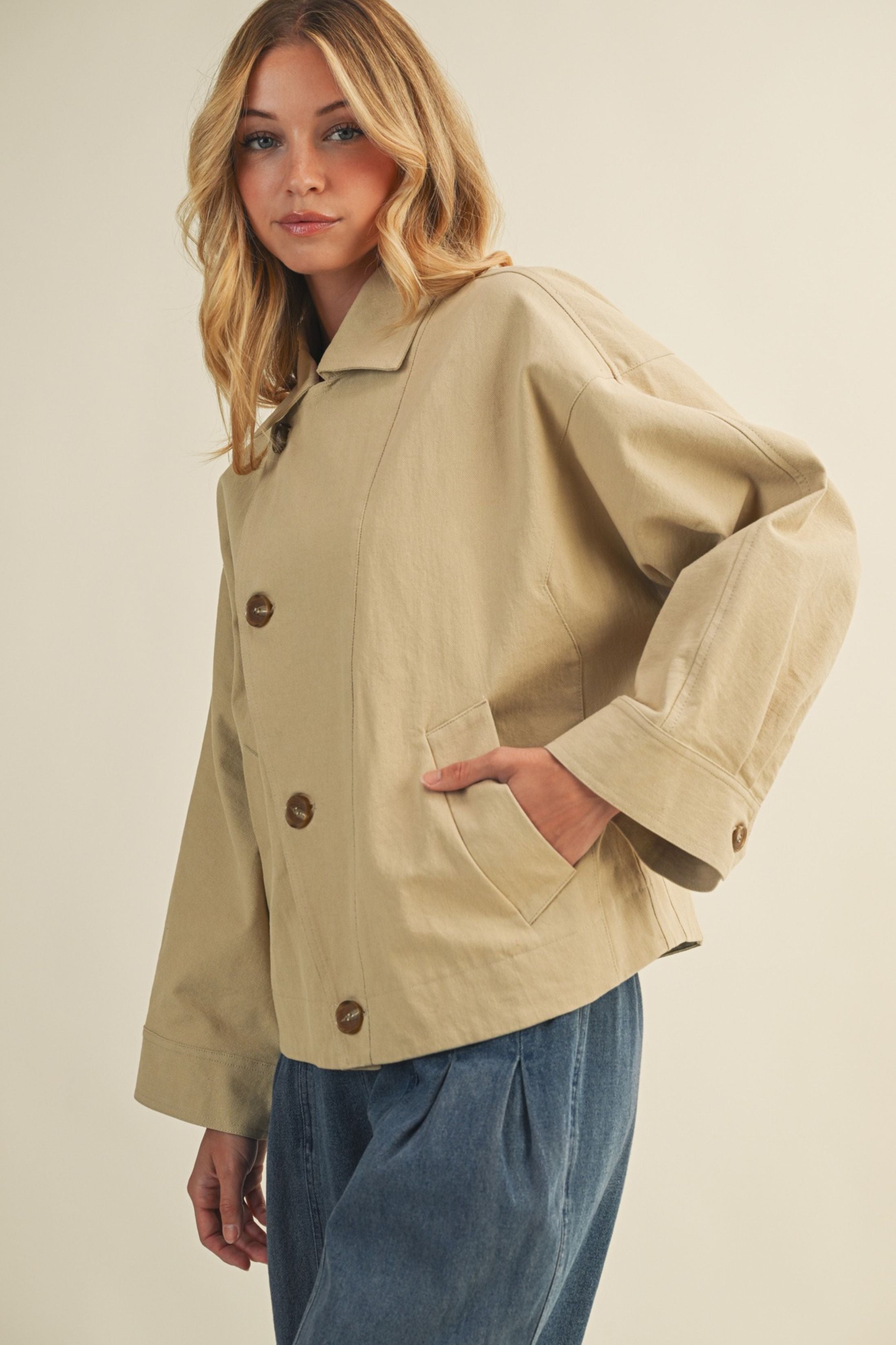 Kristine Button Closure Jacket