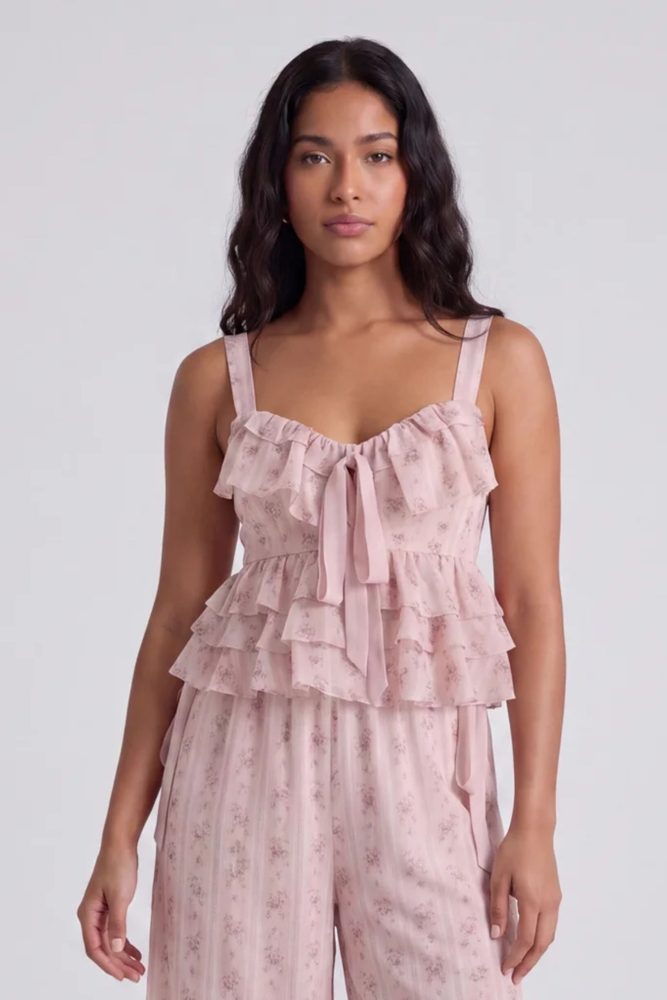 Delilah Romantic Floral Woven Top