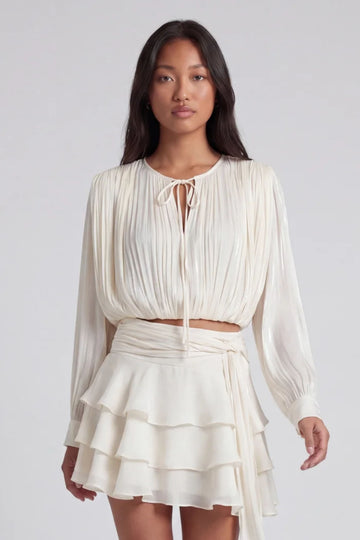 Fleming Long Sleeve Shimmer Top