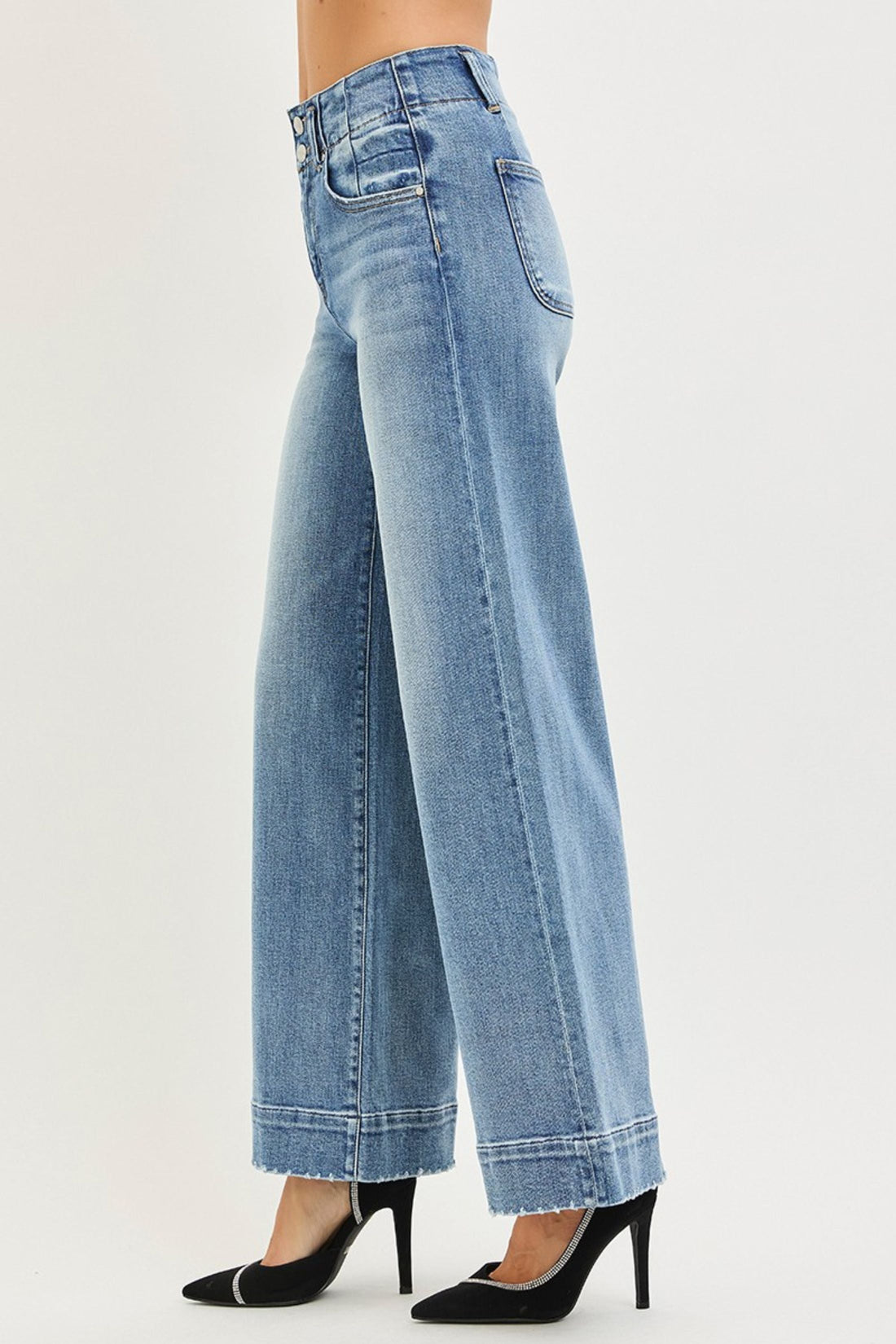 Rae Wide Seam Detail Jeans
