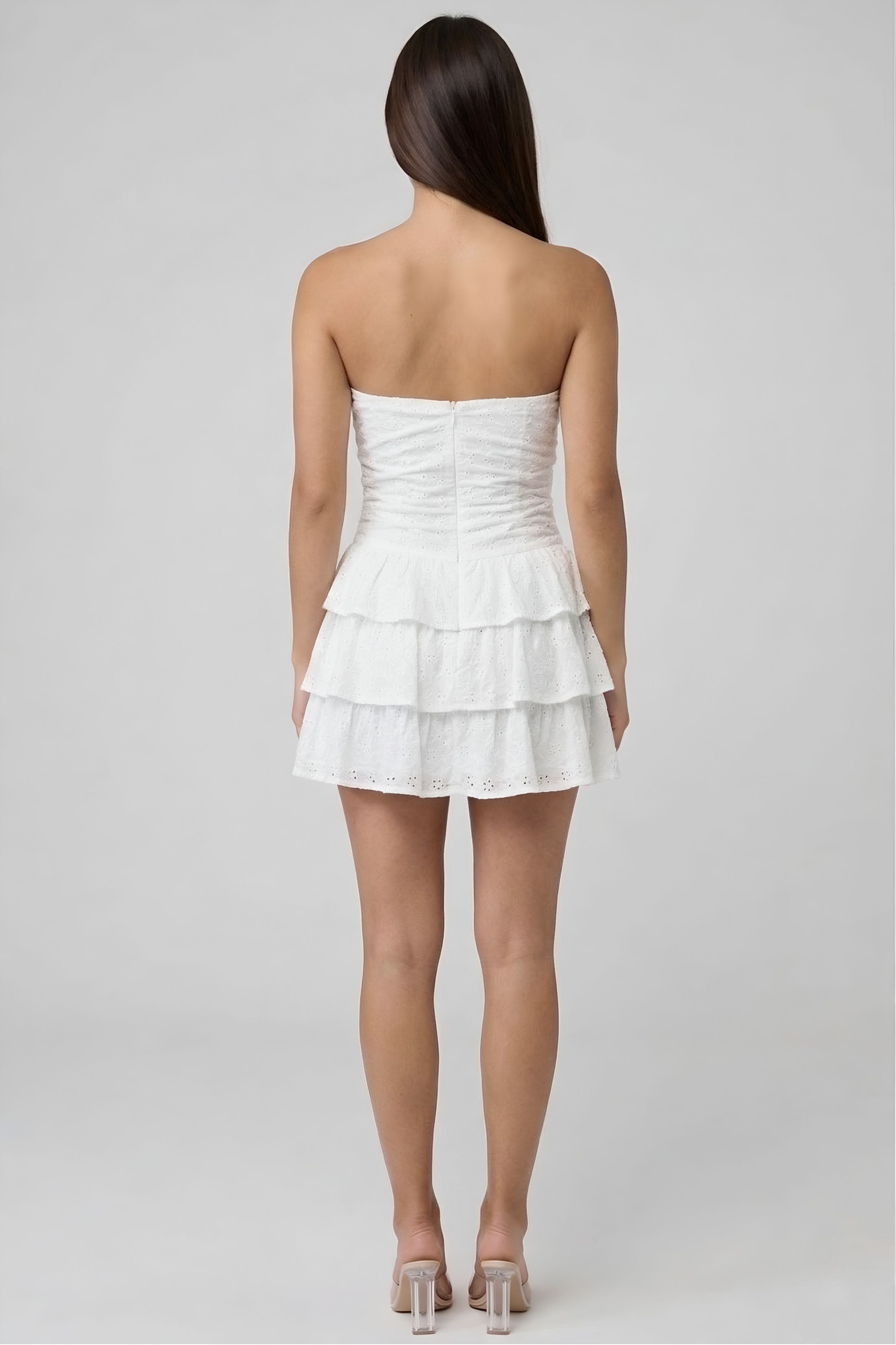 Julia Strapless Tiered Mini Dress