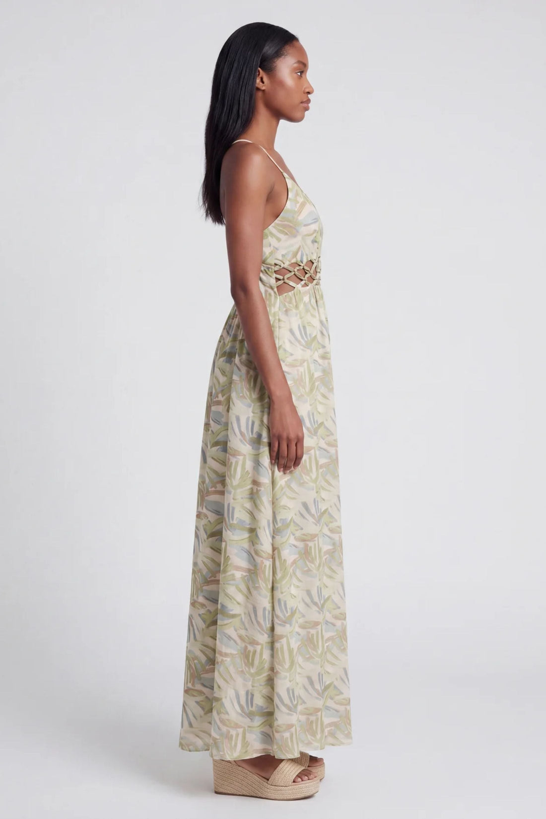 Brooke Cutout Lace Up Maxi Dress