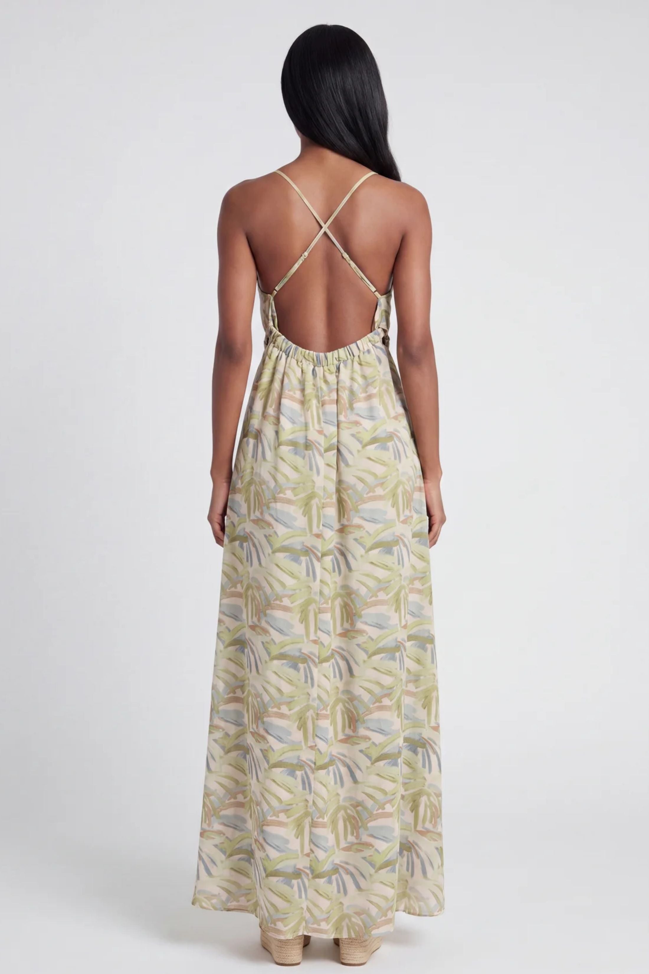 Brooke Cutout Lace Up Maxi Dress