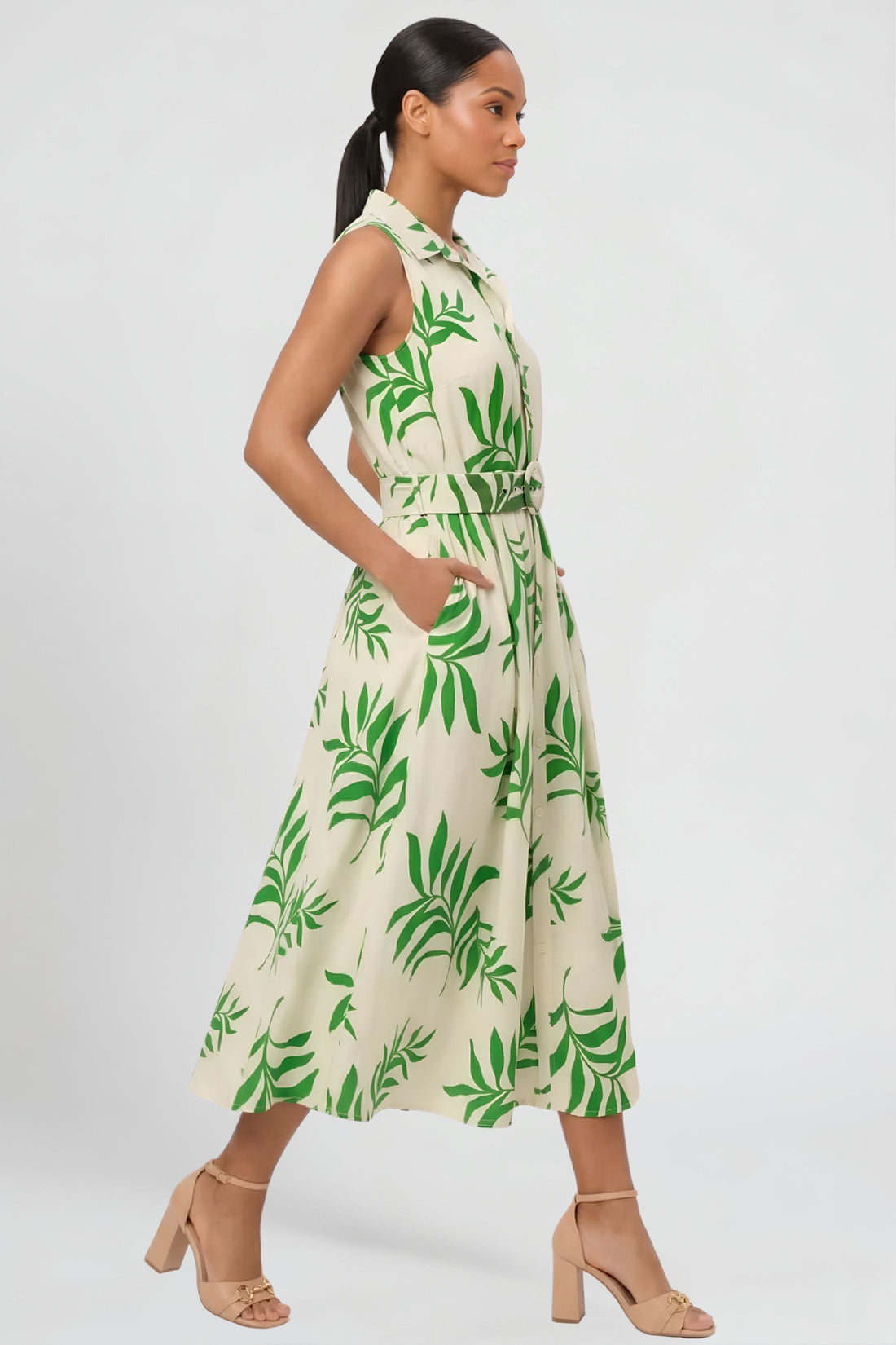Anderson Belted Midi Dress