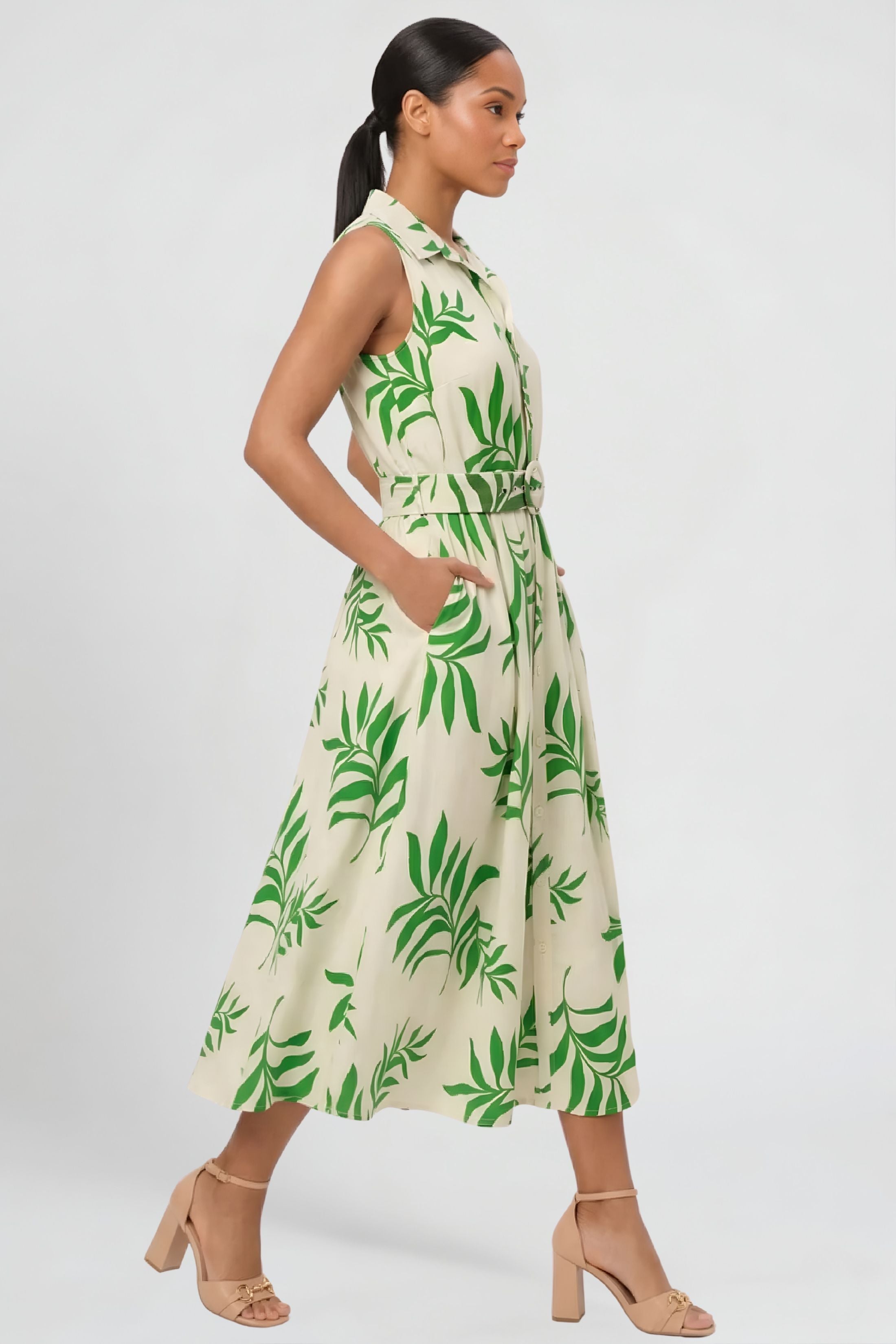 Anderson Belted Midi Dress