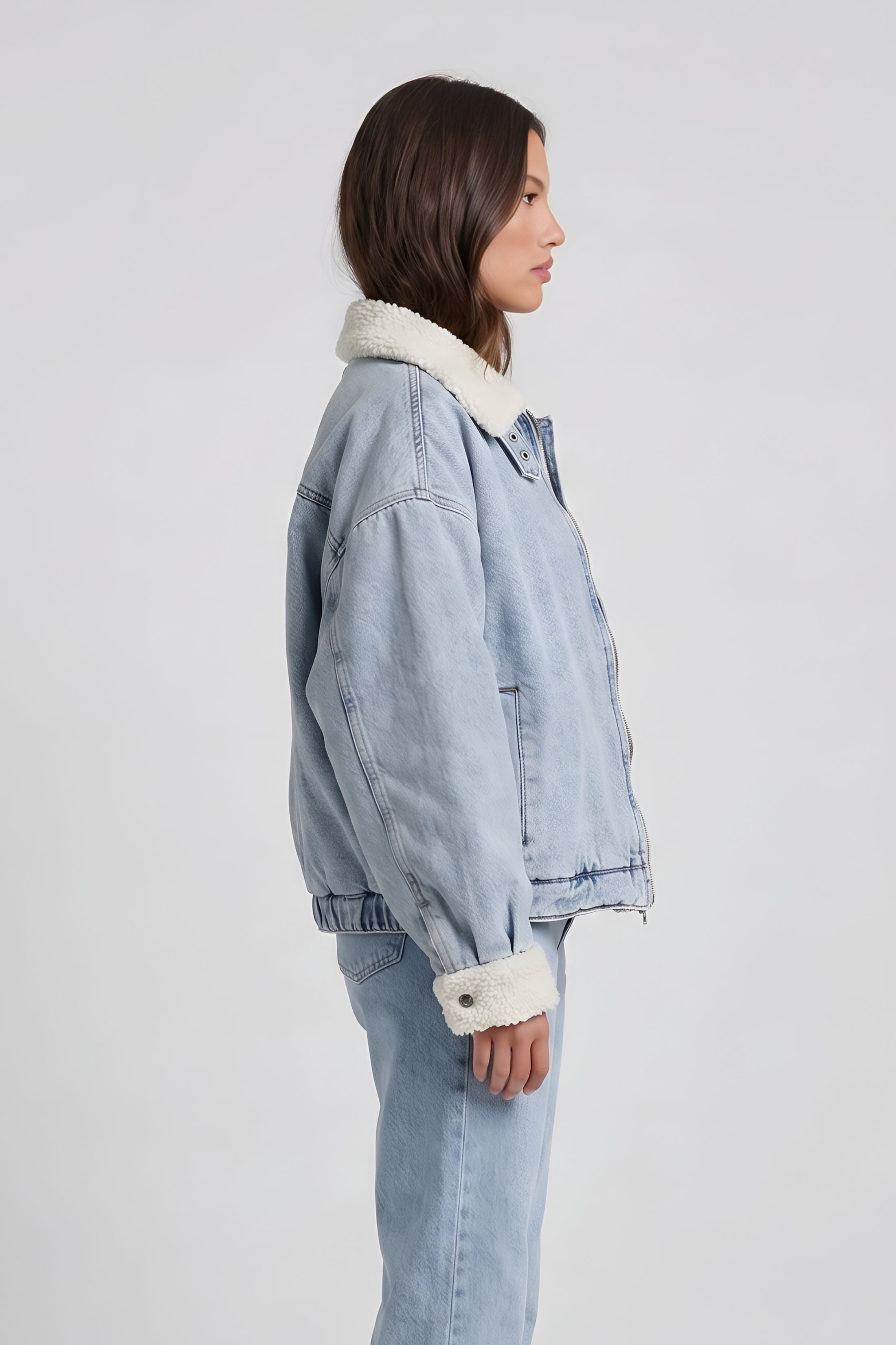 Sammy Faux Fur Denim Jacket