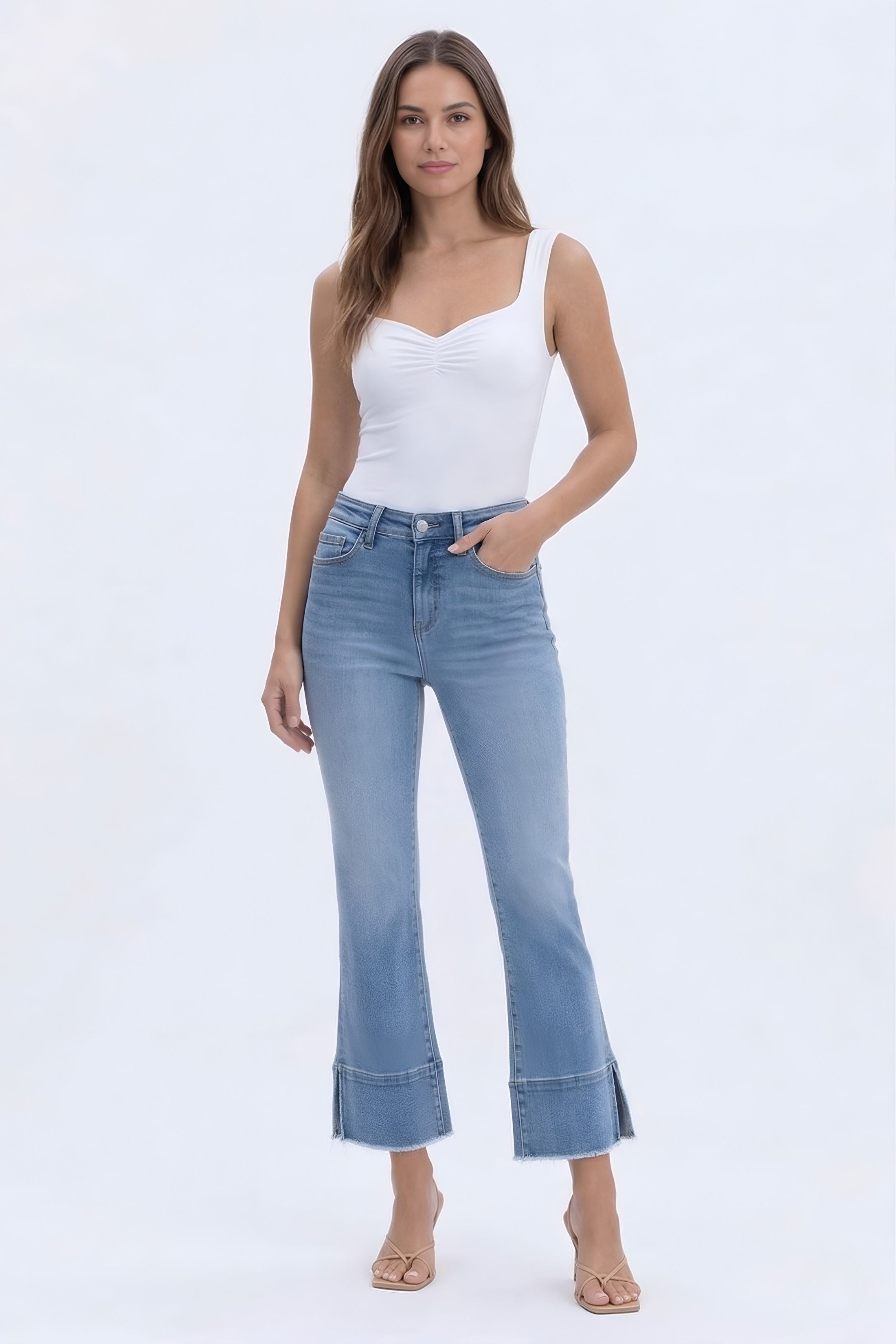 Tracey High Rise Kick Flare Jeans