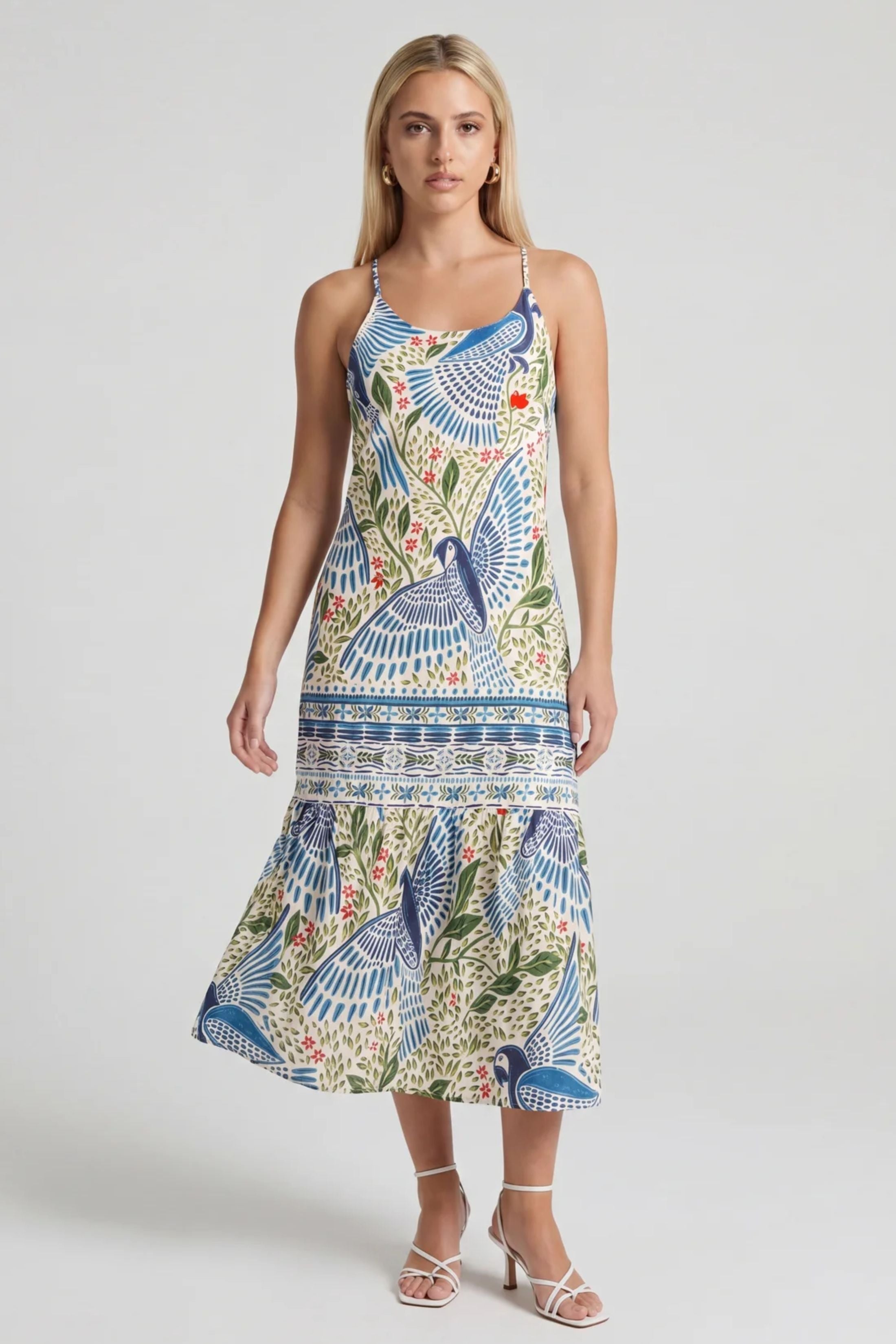 Ciara Multi Patterned Midi Sundress