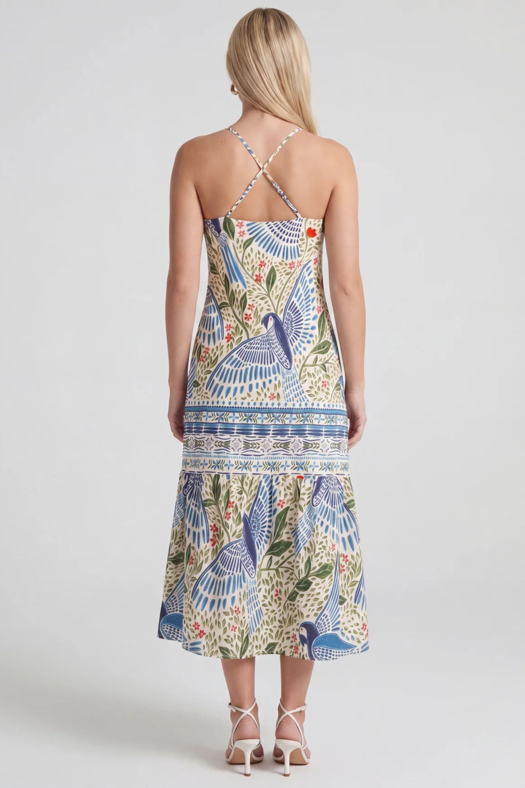 Ciara Multi Patterned Midi Sundress