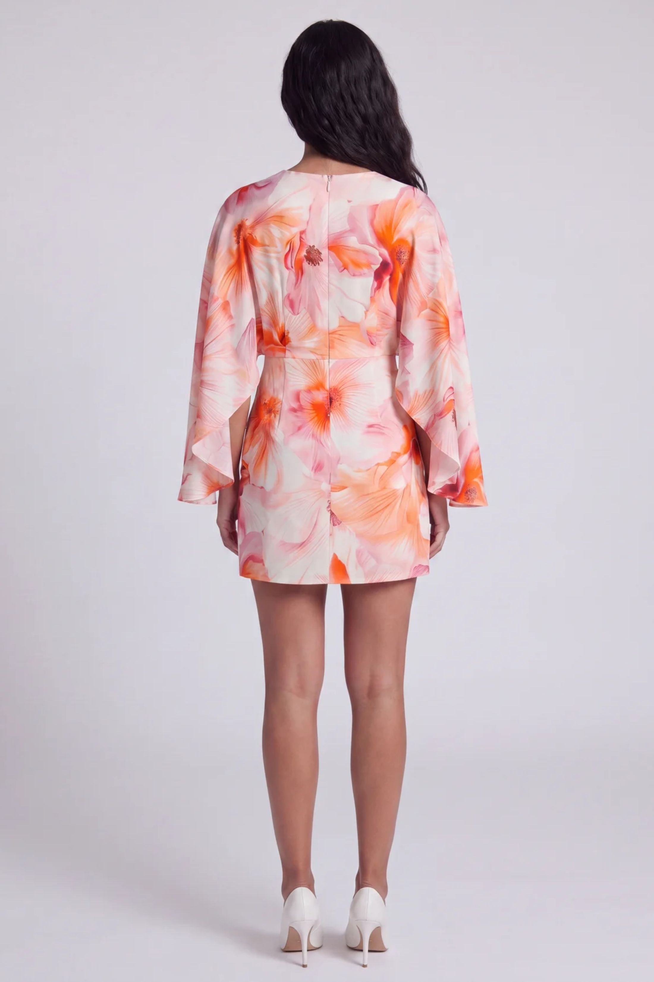 Jess Cape Sleeve Mini Dress