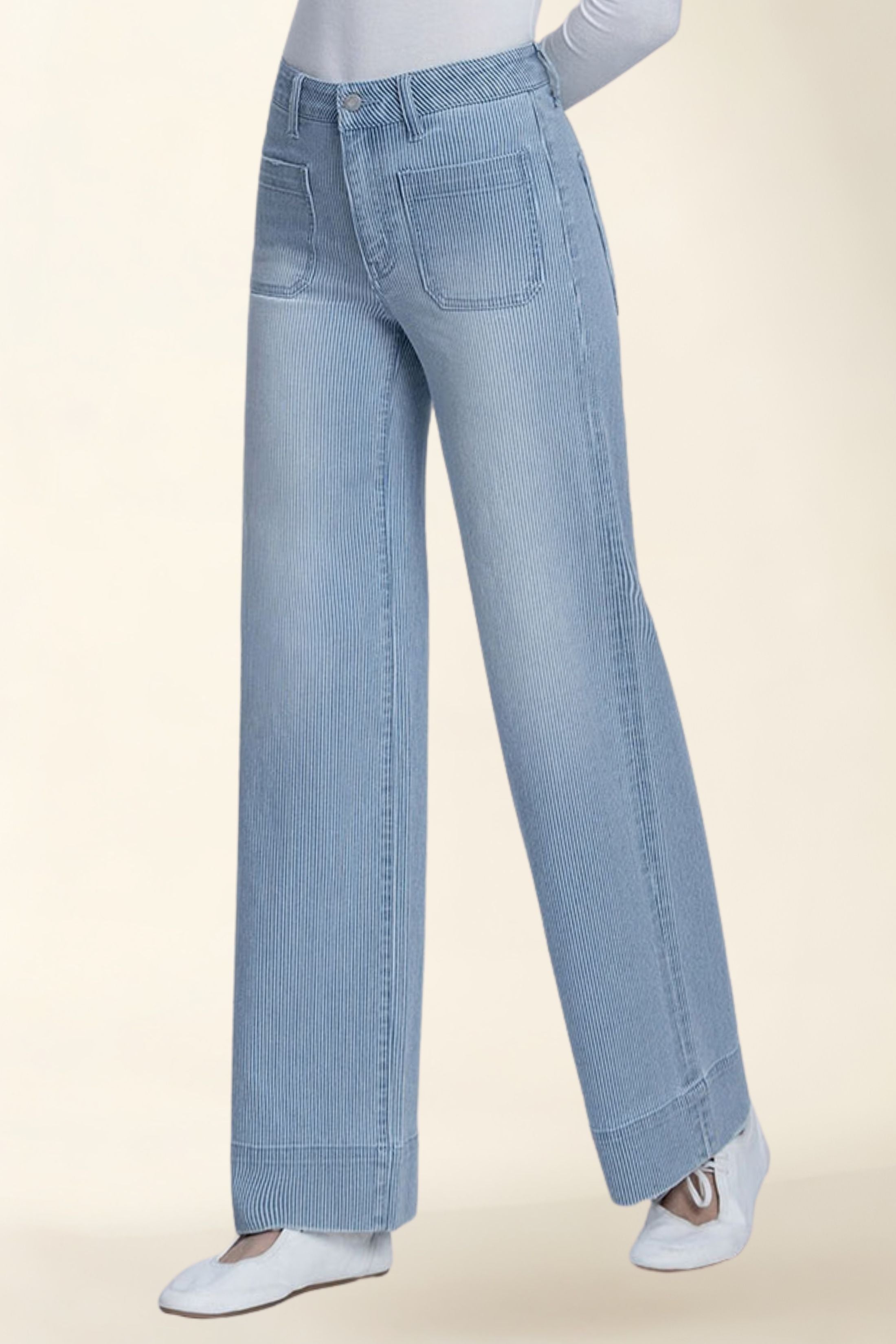 Sam High Rise Striped Trouser