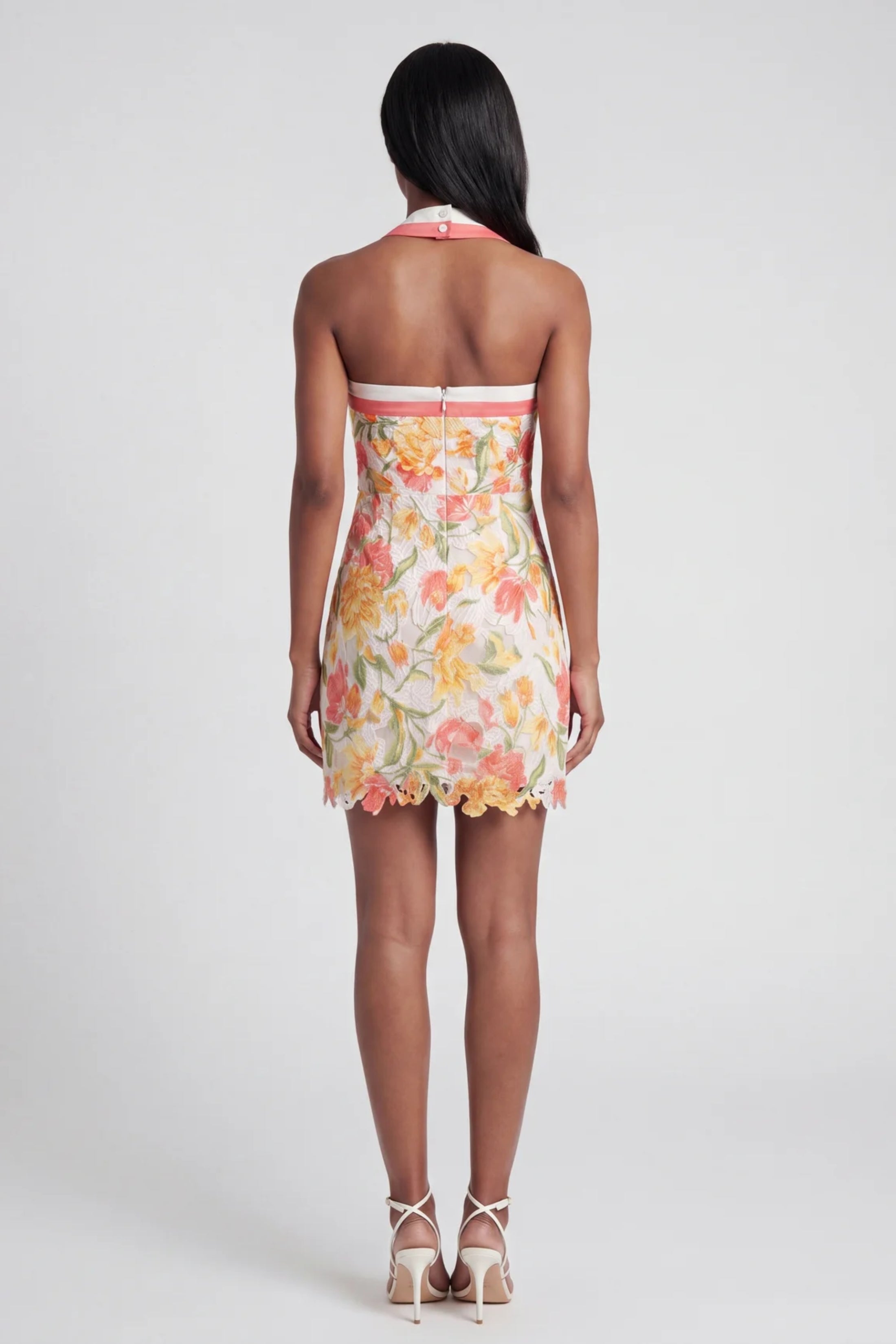 Harper Embroidered Floral Mini Dress