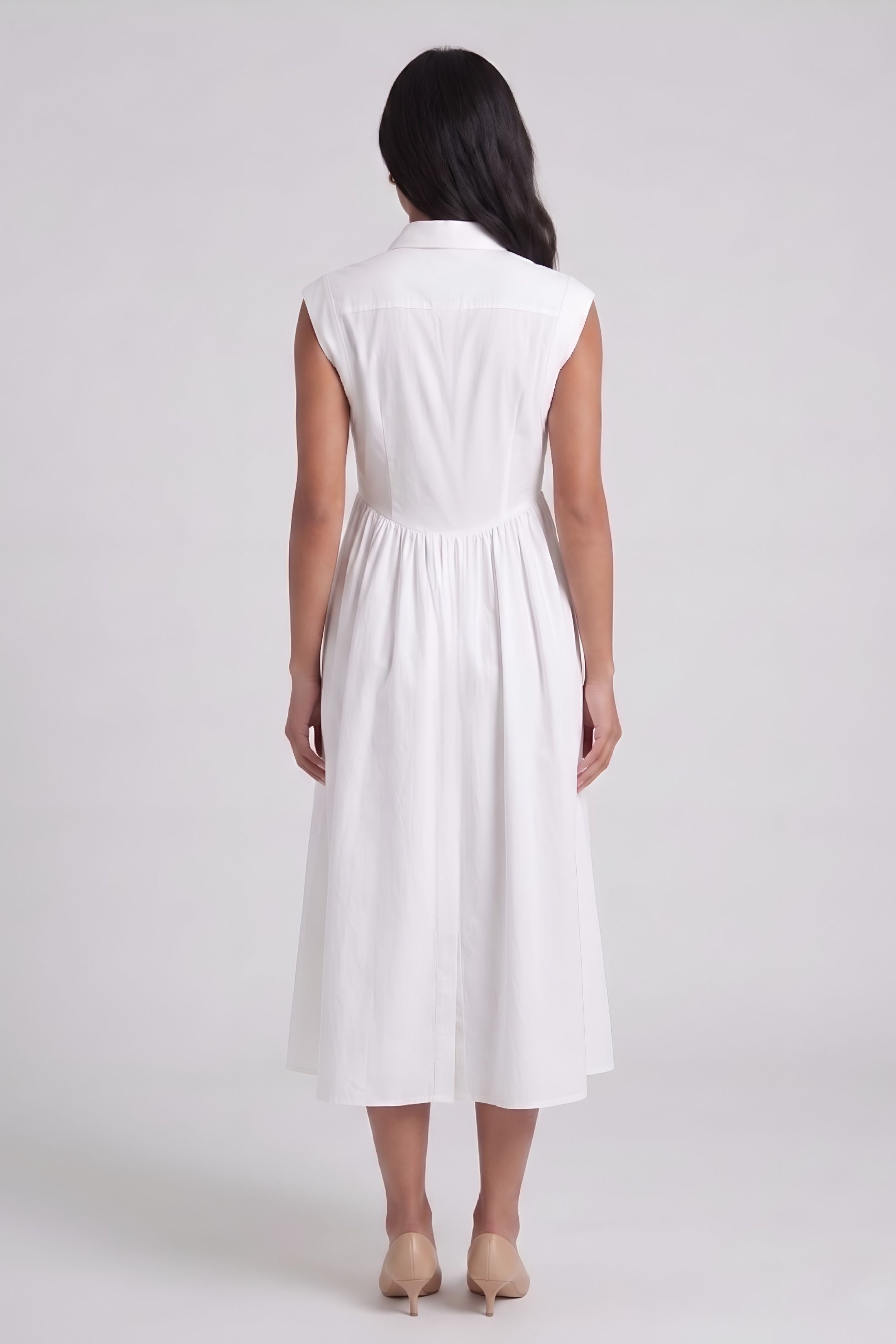 Tessa Button Up Collared Dress