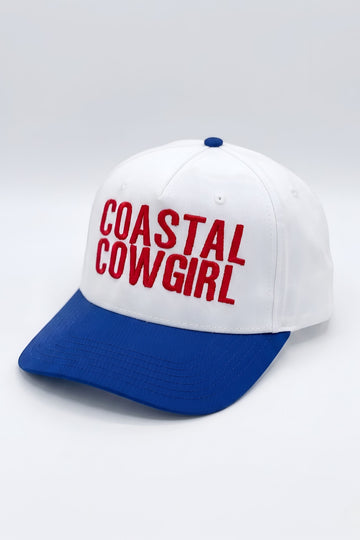 Coastal Cowgirl Embroidered Cap Trucker Hat